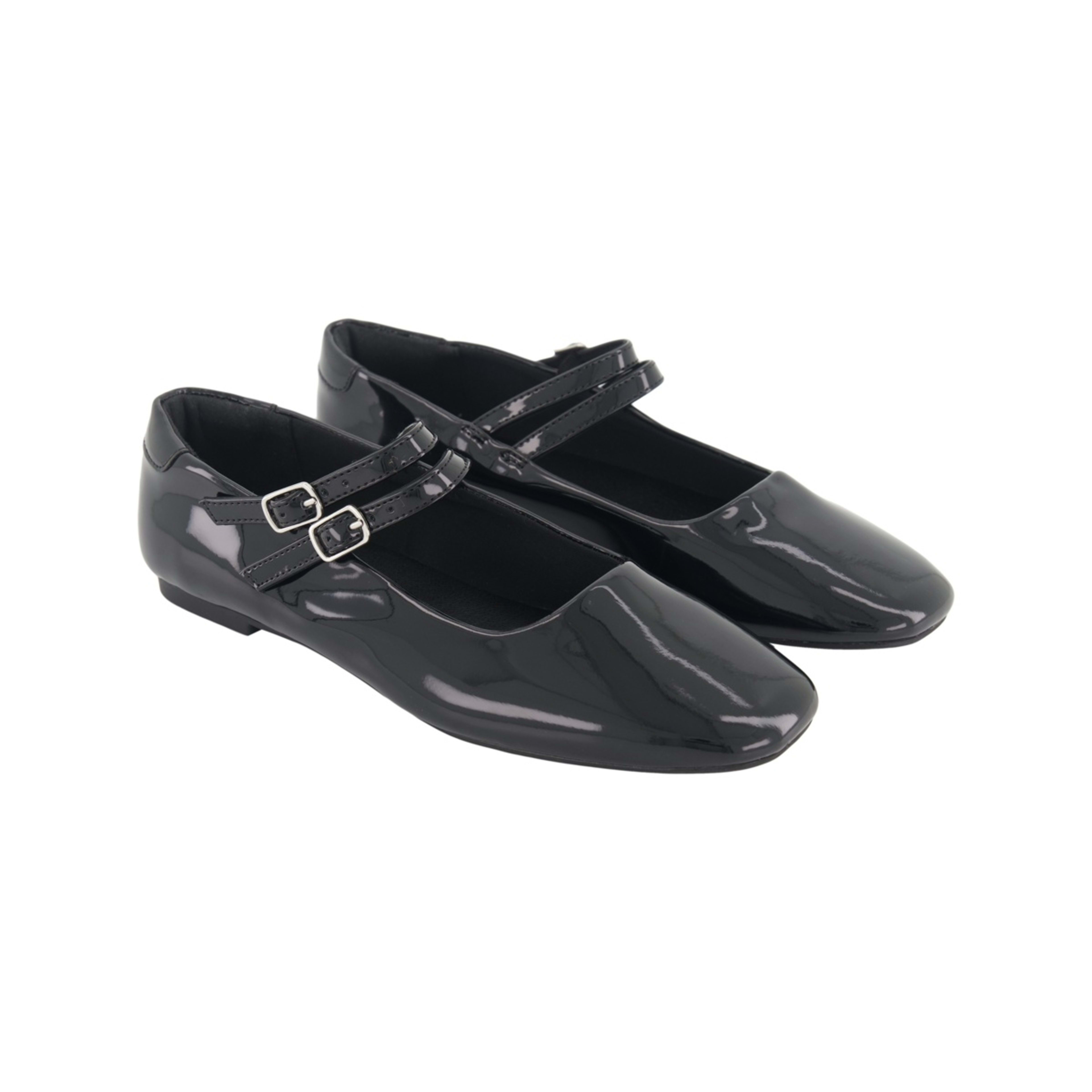 2 2 Strap Ballet Flats Black, 2 of 5