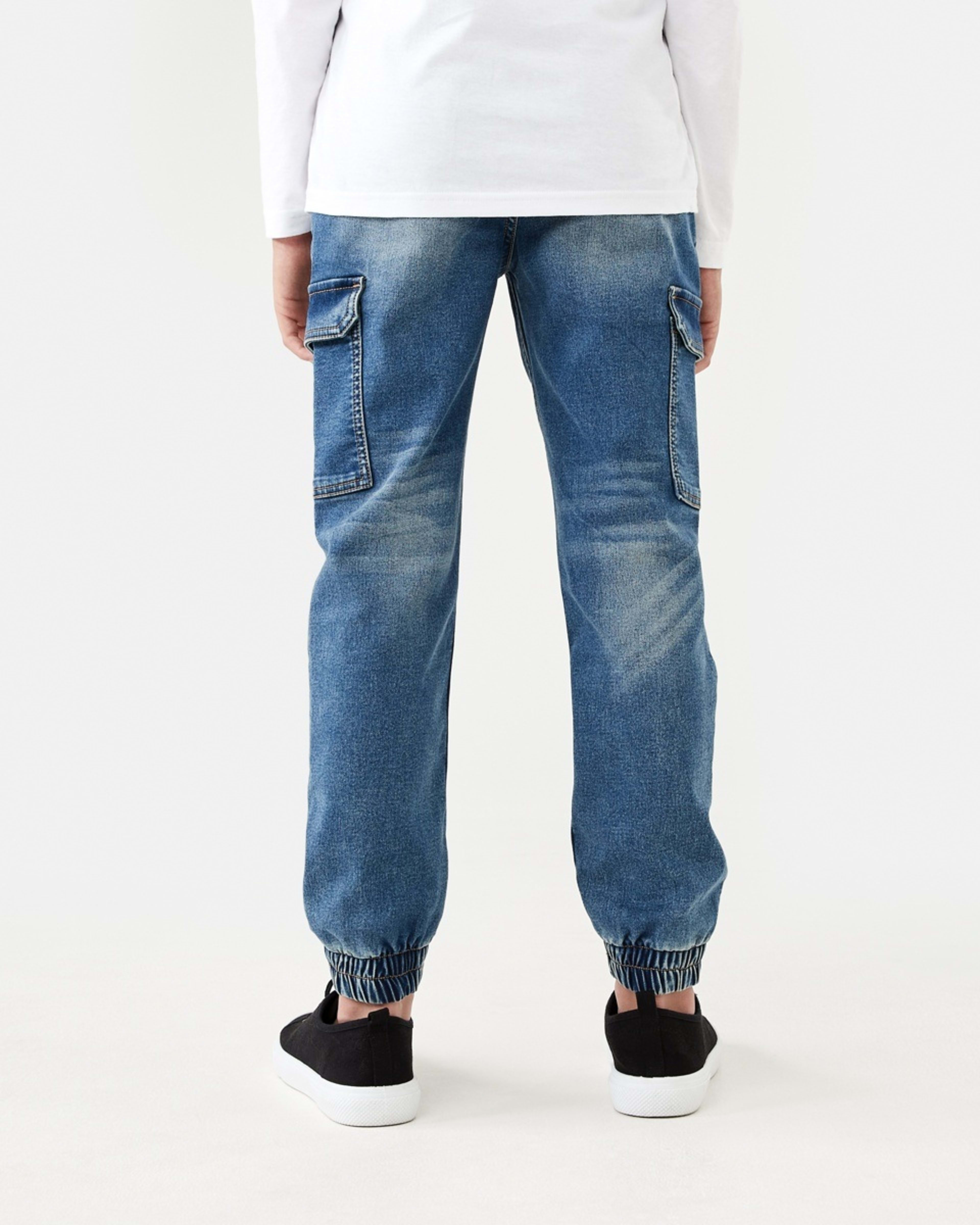 2 Denim Cargo Joggers Mid Wash, 2 of 9