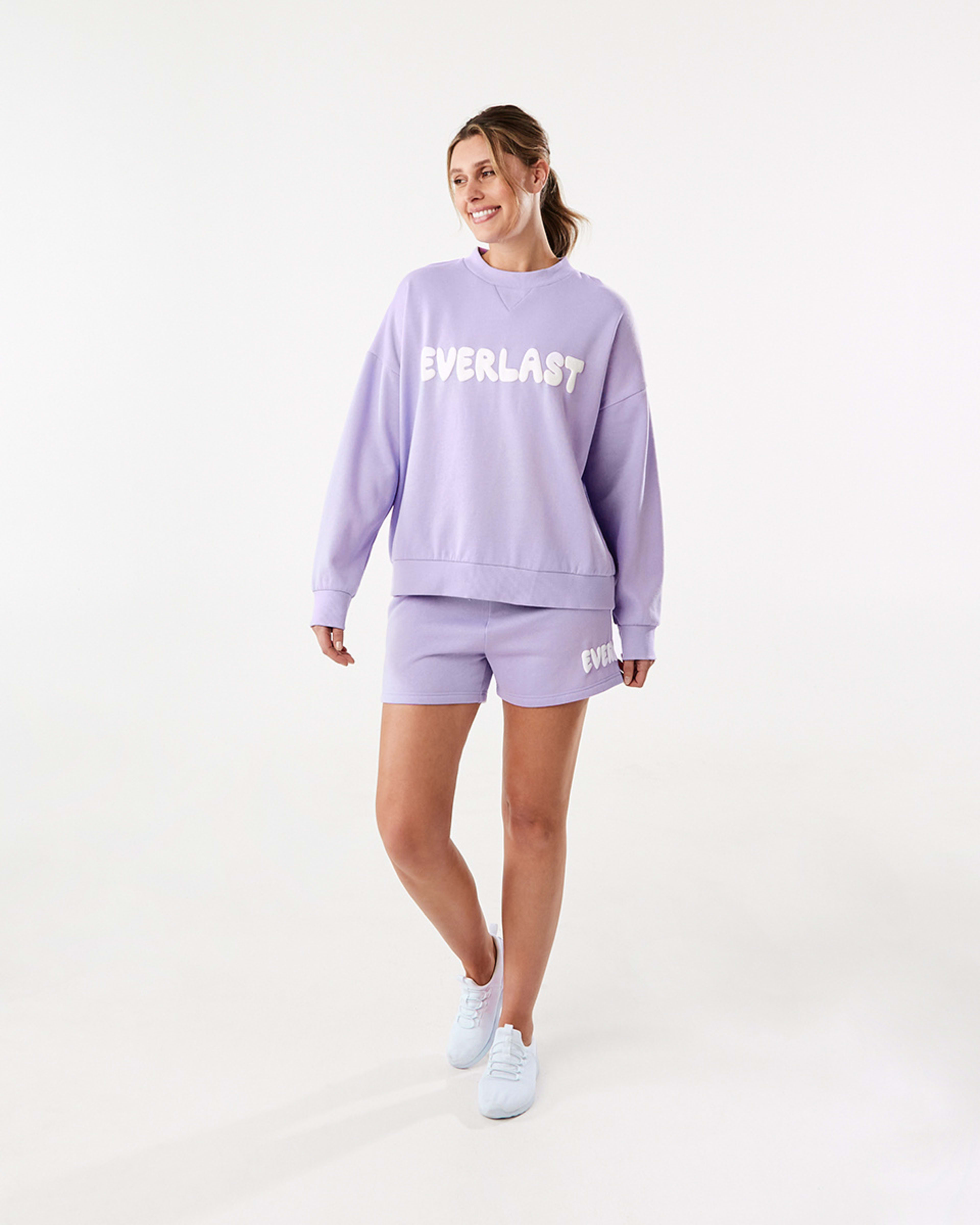 Active Everlast Womens Oversized Crew Neck Sweatshirt Kmart