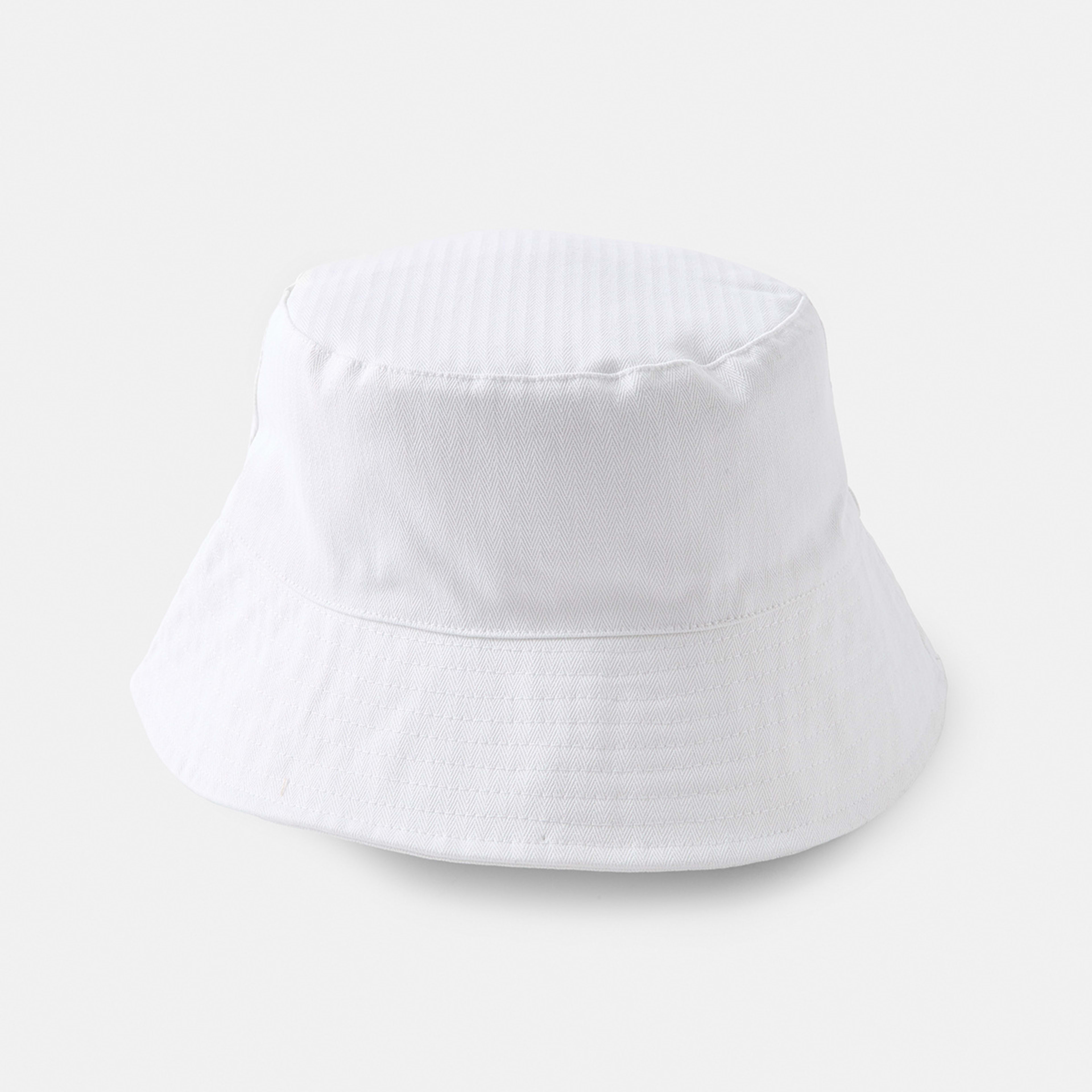 1 Cotton Twill Bucket Hat White, 1 of 3