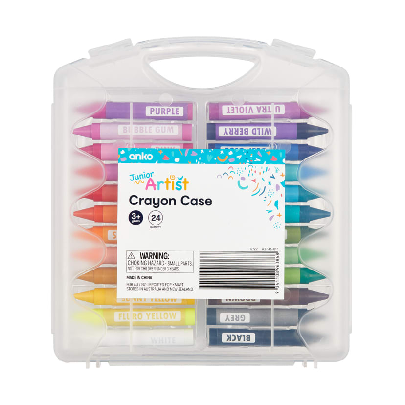 24 Piece Crayon Case Kmart