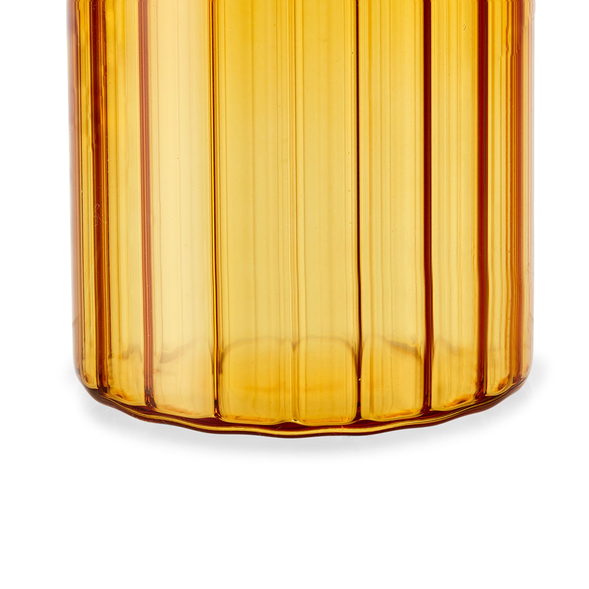 6 Amber Wavy Tumblers Kmart