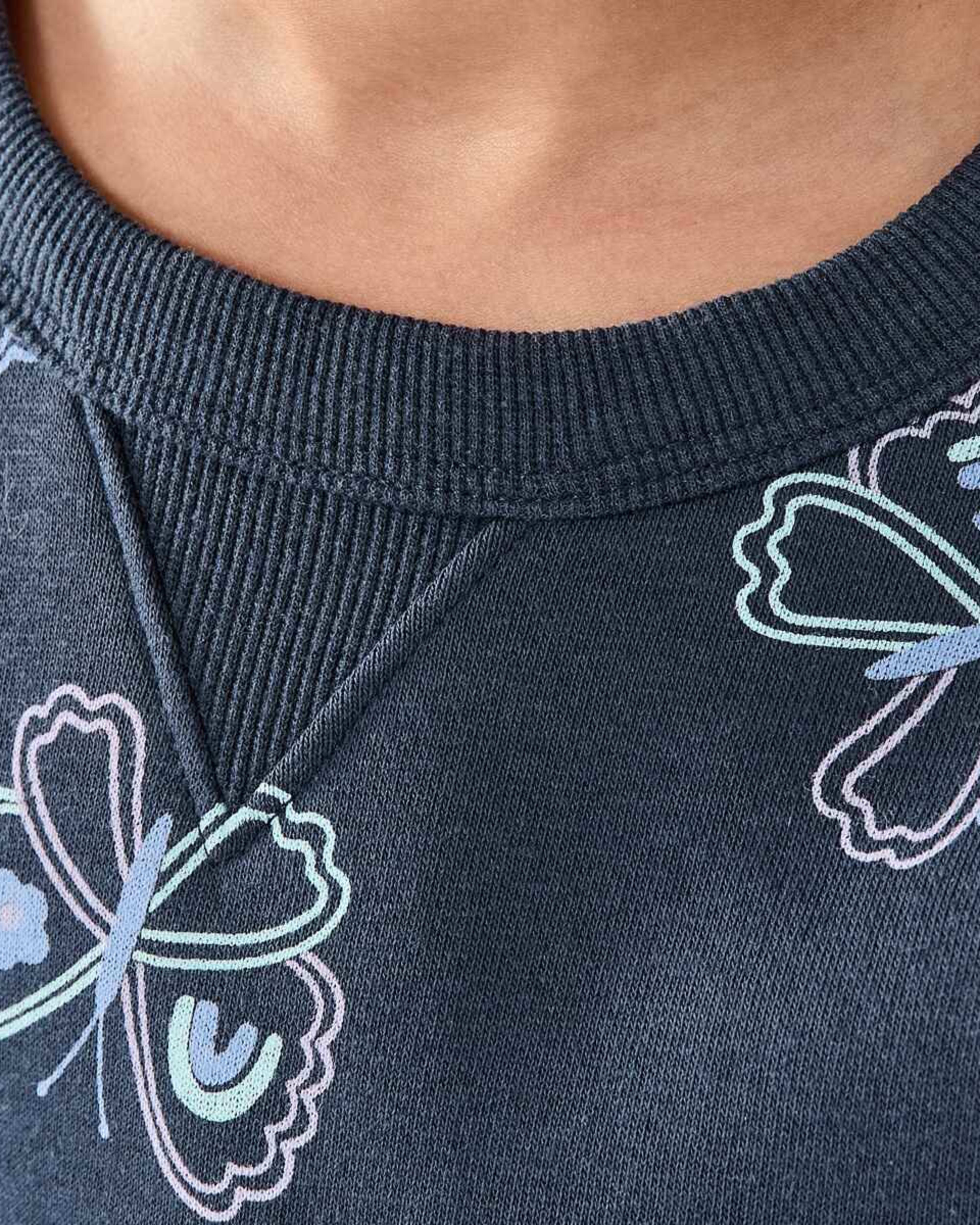 3 All Over Print Crew Neck Sweatshirt Butterfly, 3 of 8