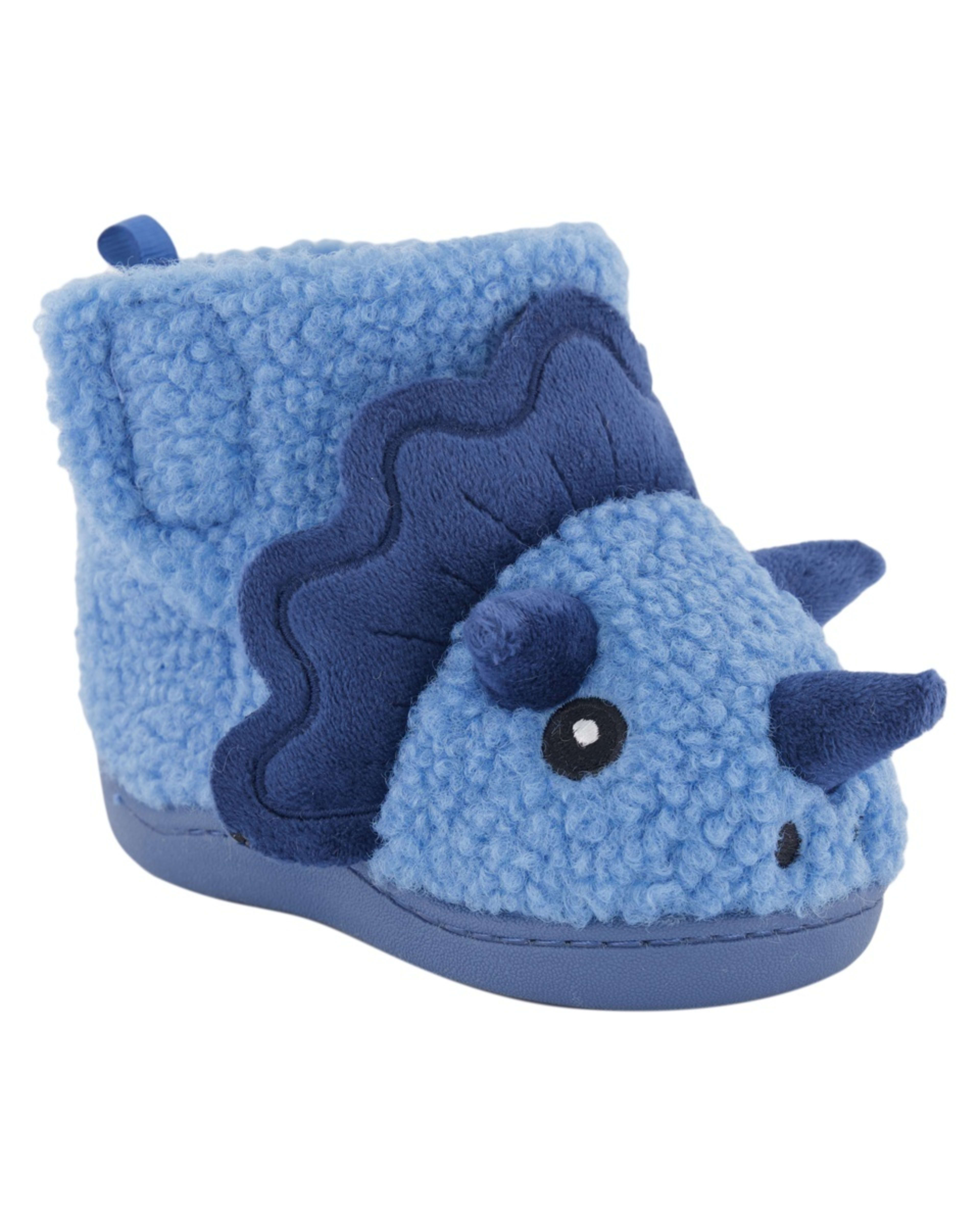 1 Baby Slipper Boots Strng Blue, 1 of 4