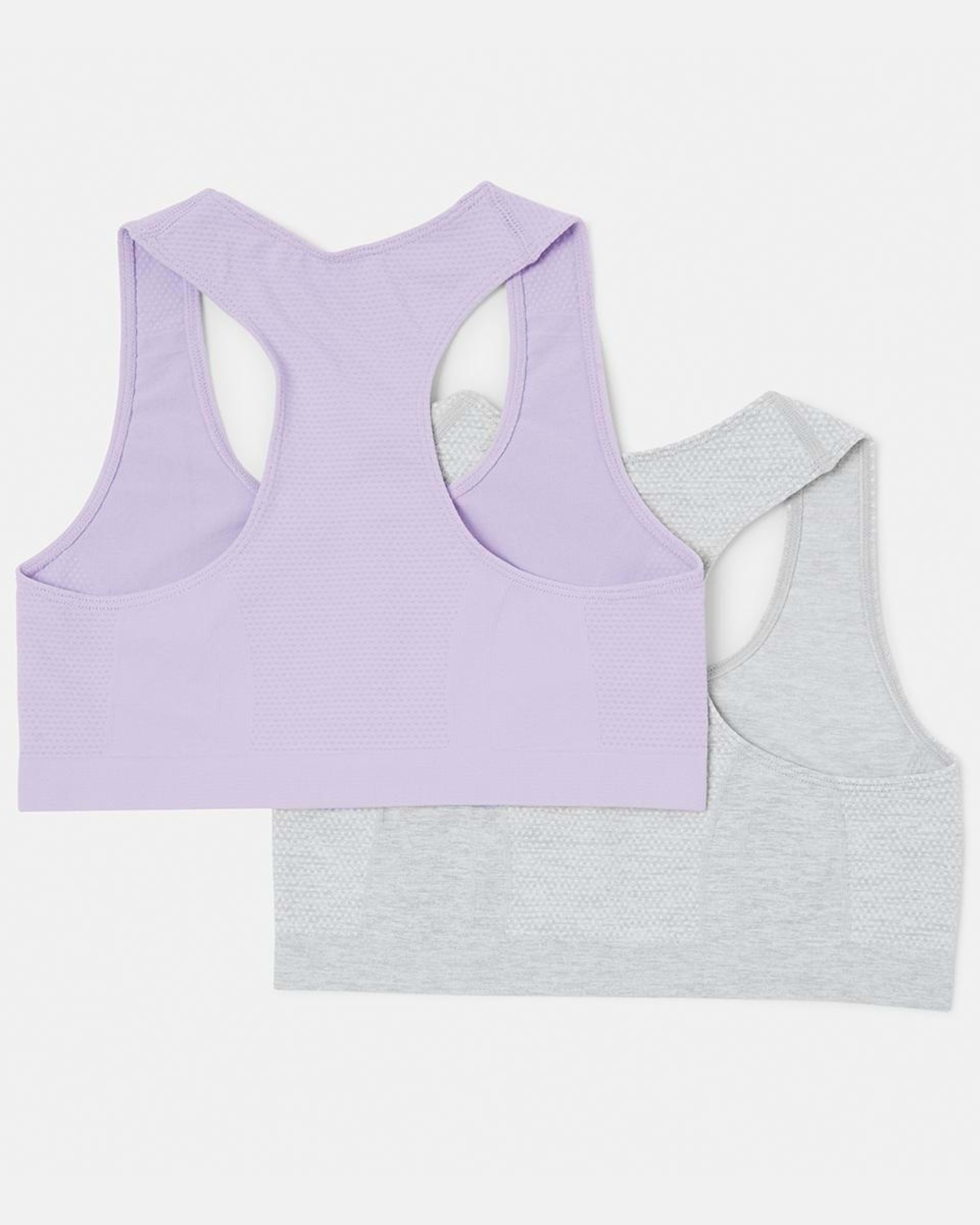 2 2 Pack Seam Free Crop Top Purple, Ice Marle, 2 of 6