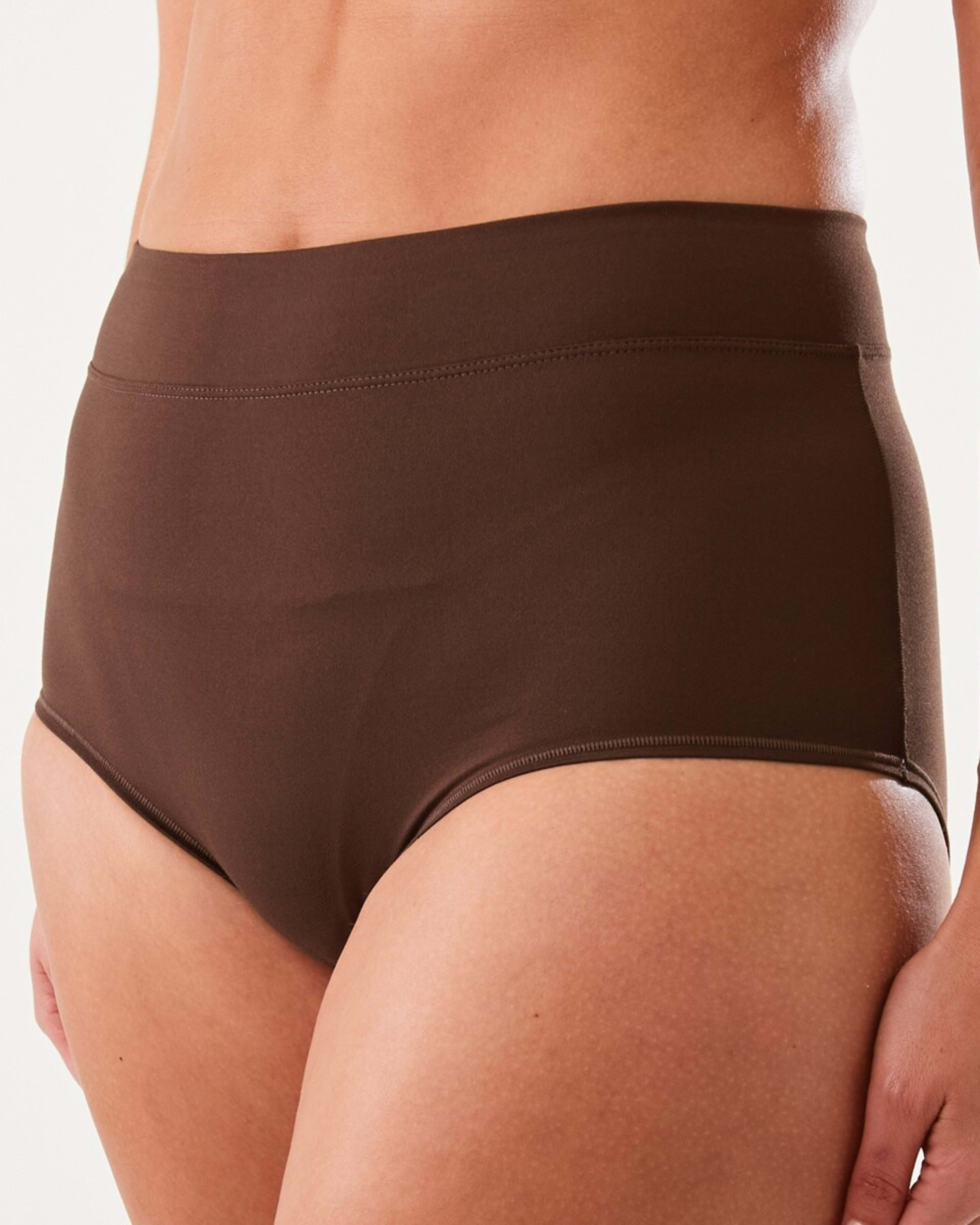 6 3 Pack Ultra Soft Full Briefs HALOGEN BLUE, STEEL GREY, CHOCOLATE FUDGE, 6 of 8