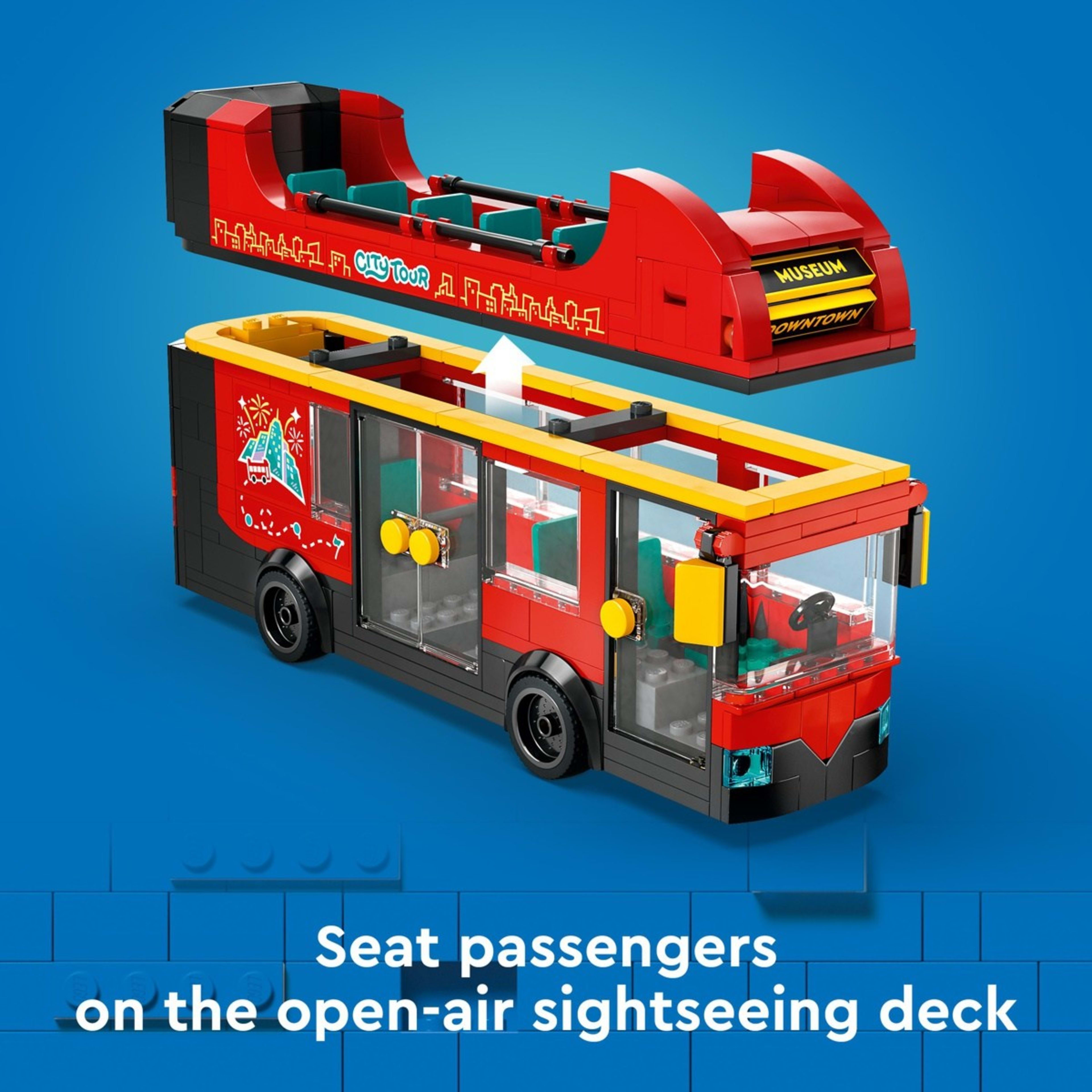 5 LEGO City Great Vehicles Red Double-Decker Sightseeing Bus 60407, 5 of 10