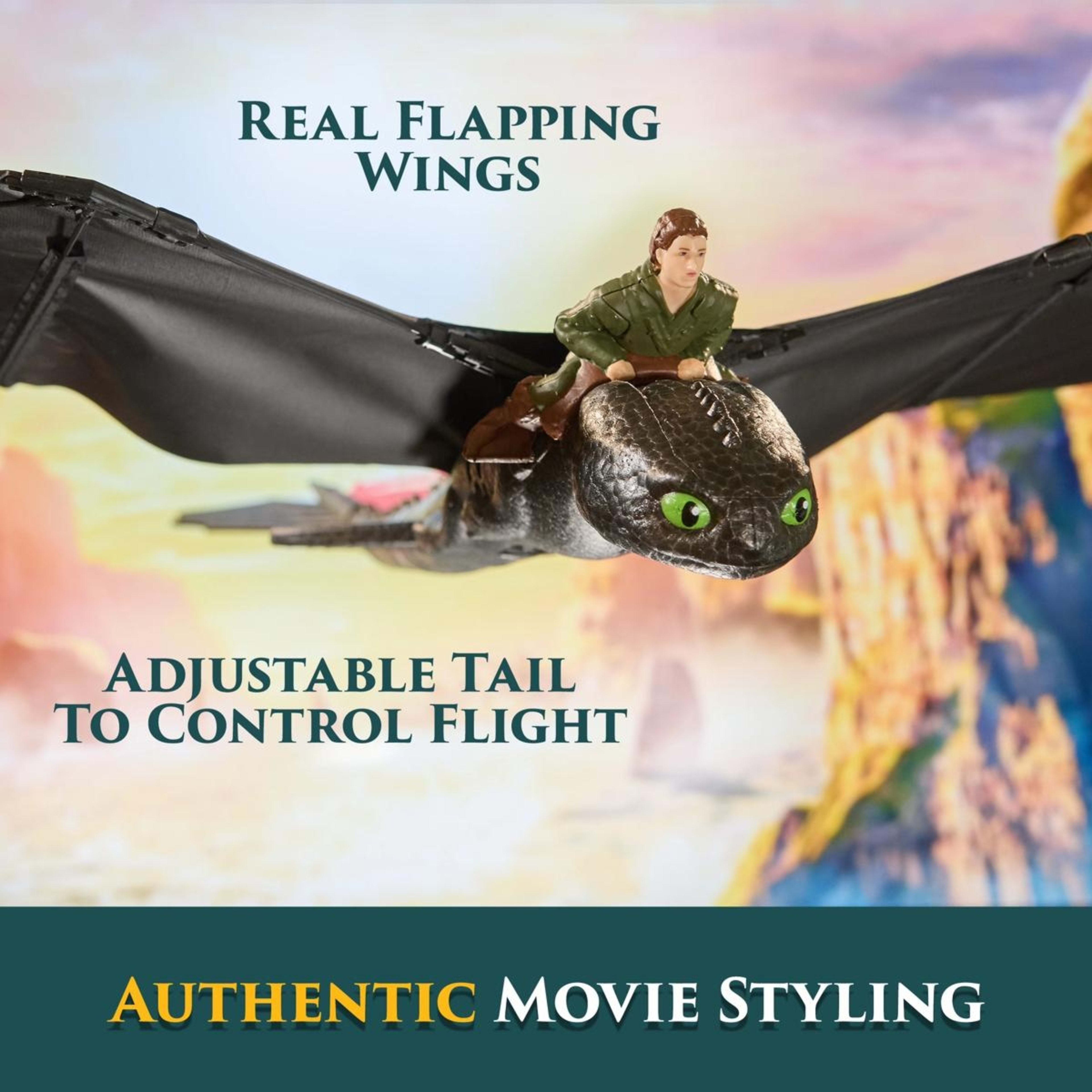 6 How To Train Your Dragon Real Flying Remote Control Toothless Action Figure, 6 of 10