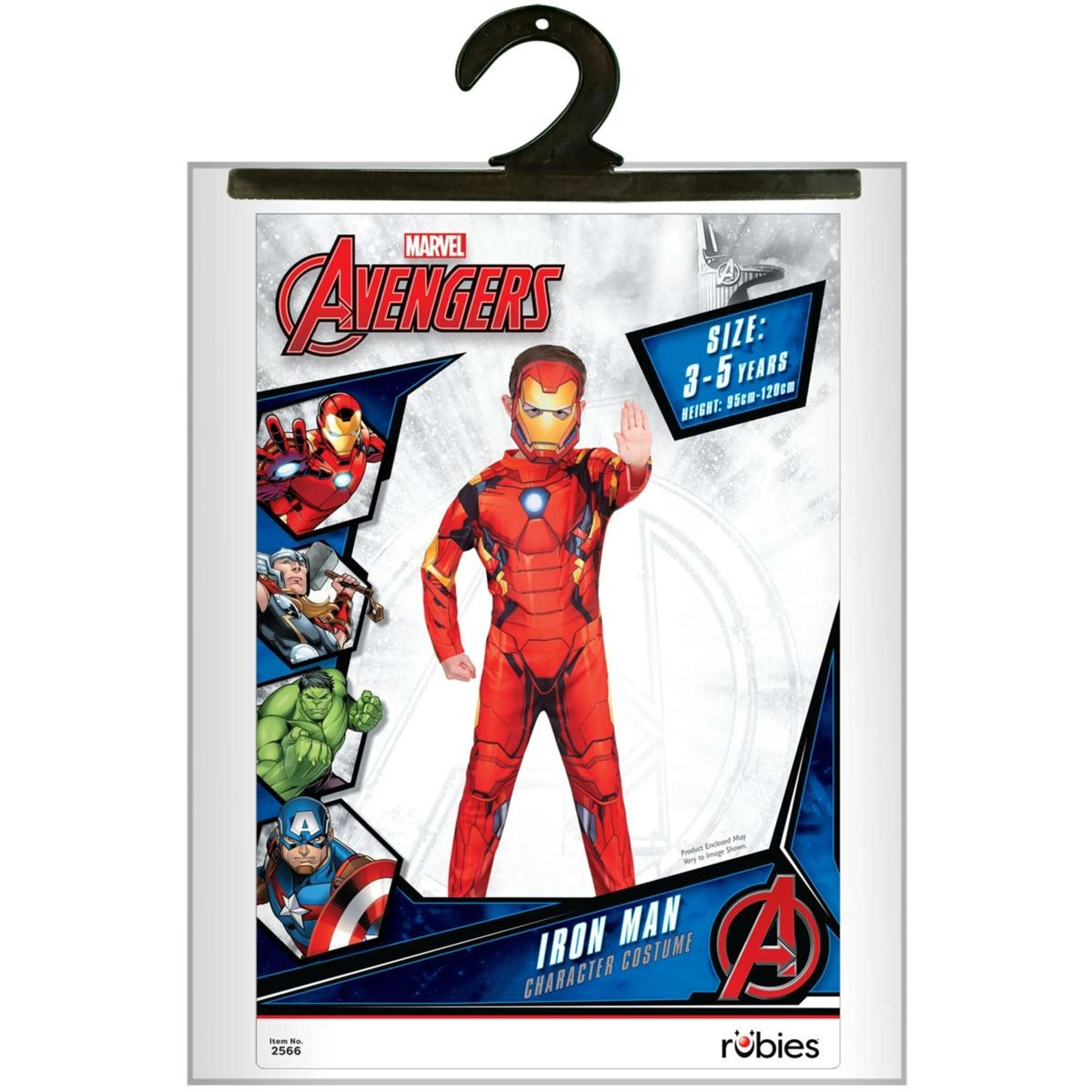 4 Marvel Avengers Iron Man Character Costume - Ages 3-5, 4 of 4