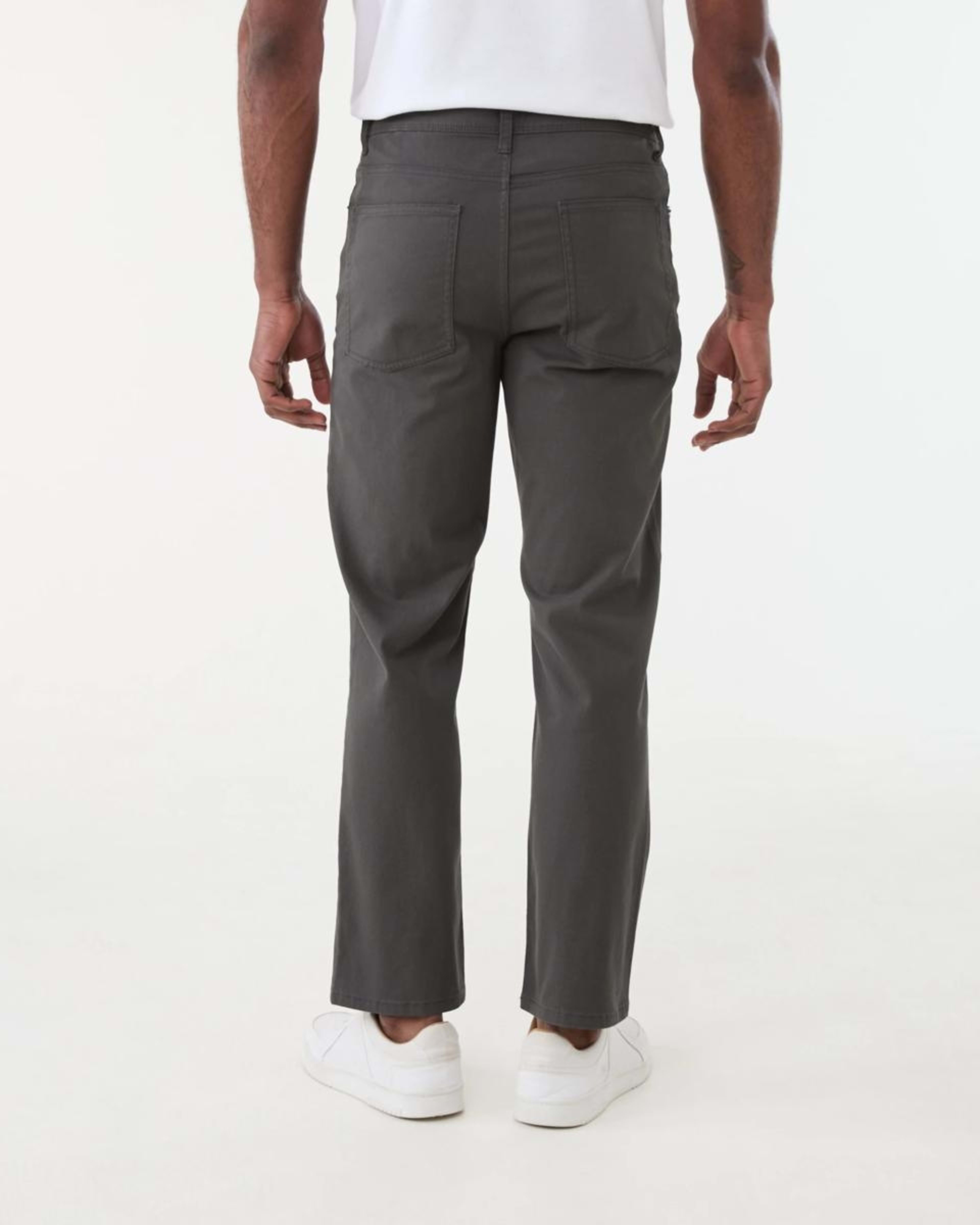 3 Straight Textured Jeans VOLCANIC ROCK, 3 of 5