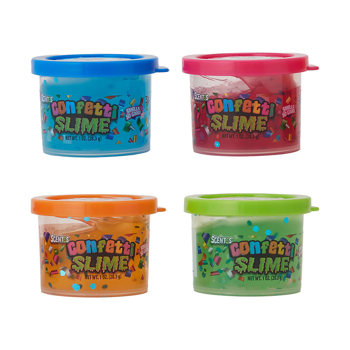 4 Pack Scentos Scented Confetti Slime - Kmart