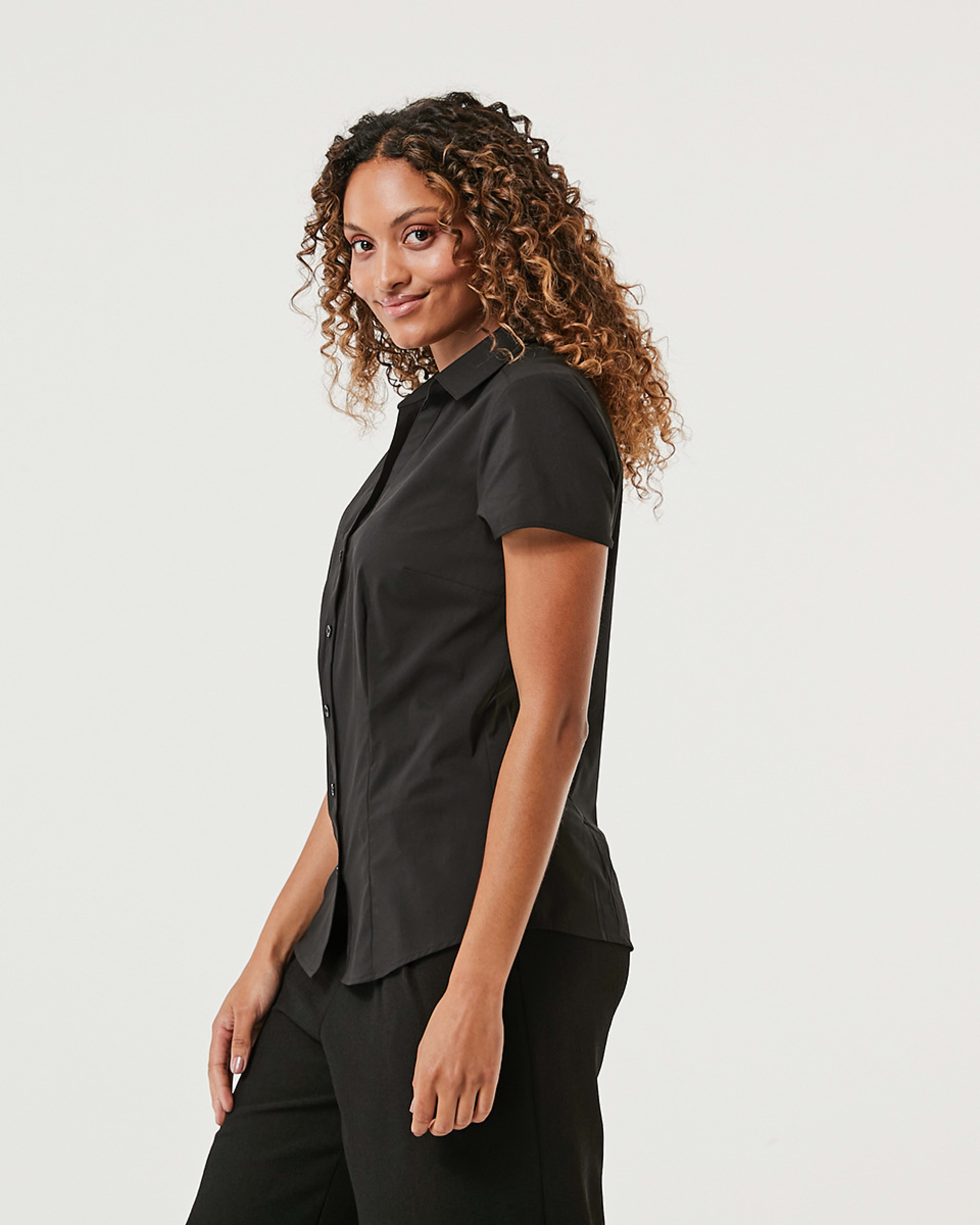4 Short Sleeve Work Shirt Black, 4 of 8