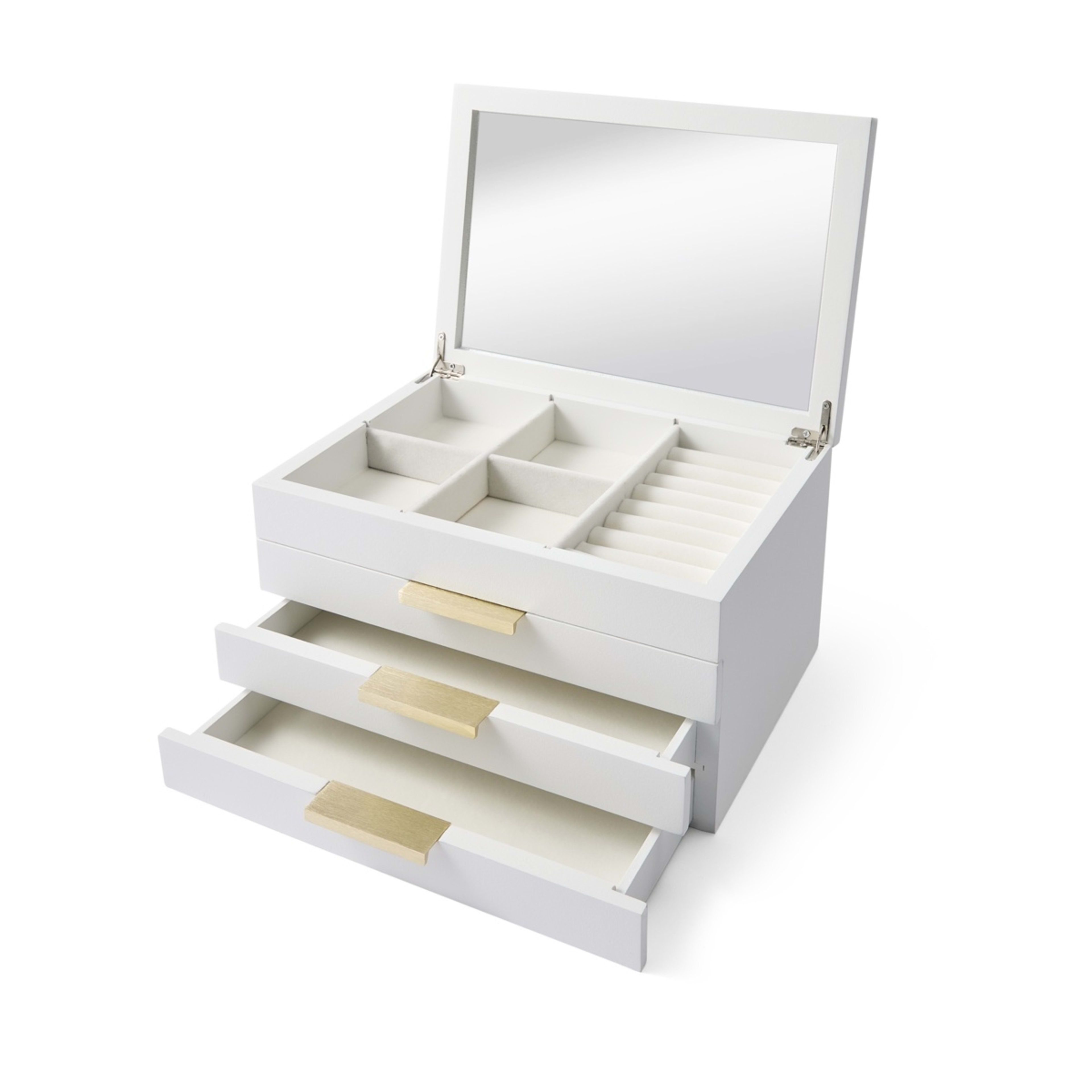 2 4 Tier White Jewellery Box, 2 of 9