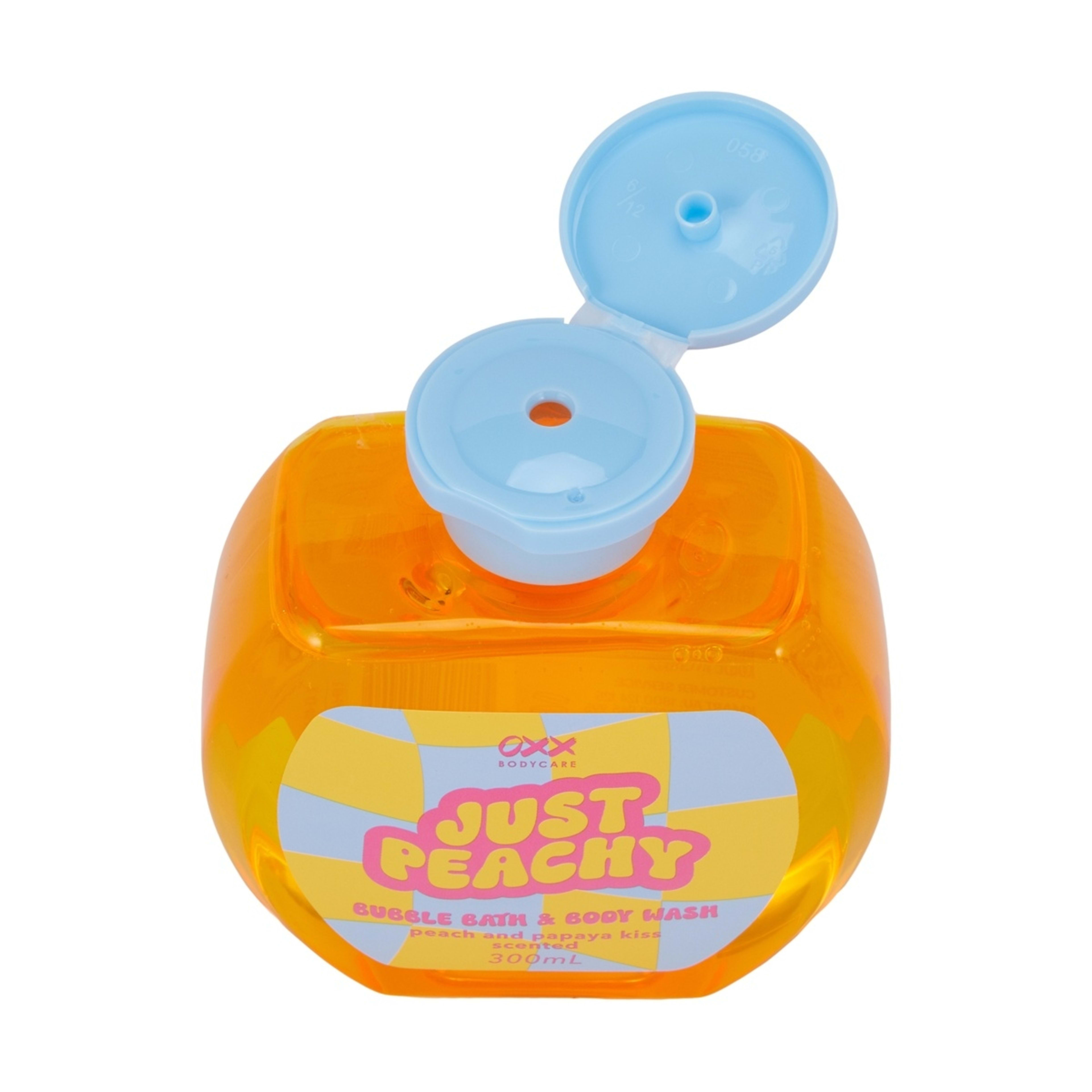 4 OXX Bodycare Just Peachy Bubble Bath & Body Wash 300ml - Peach and Papaya Kiss Scented, 4 of 5