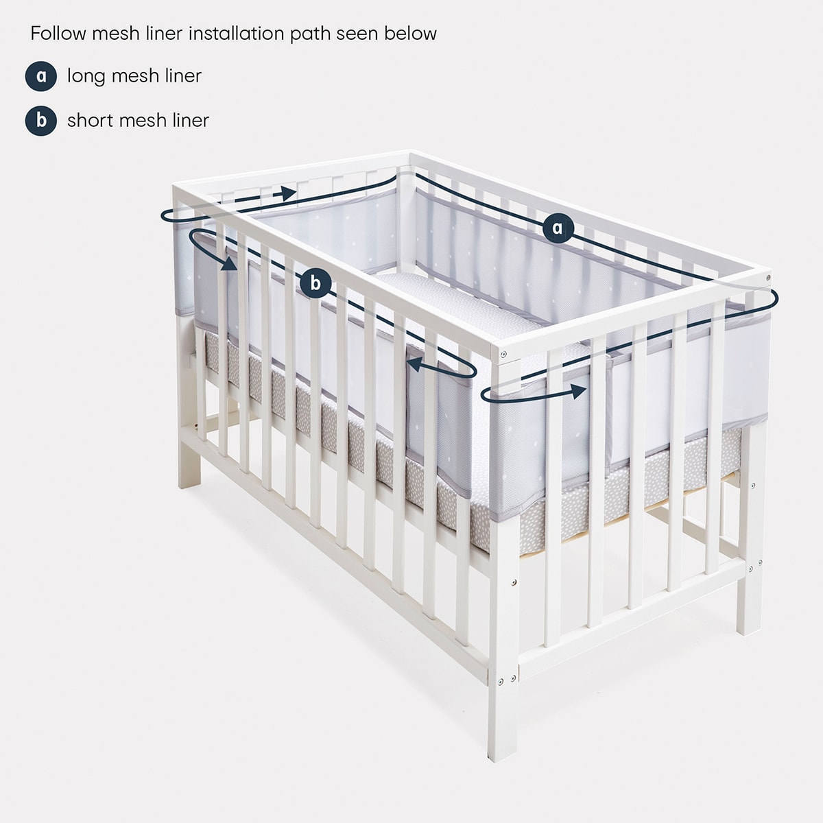 2 Piece Mesh Cot Liner Kmart