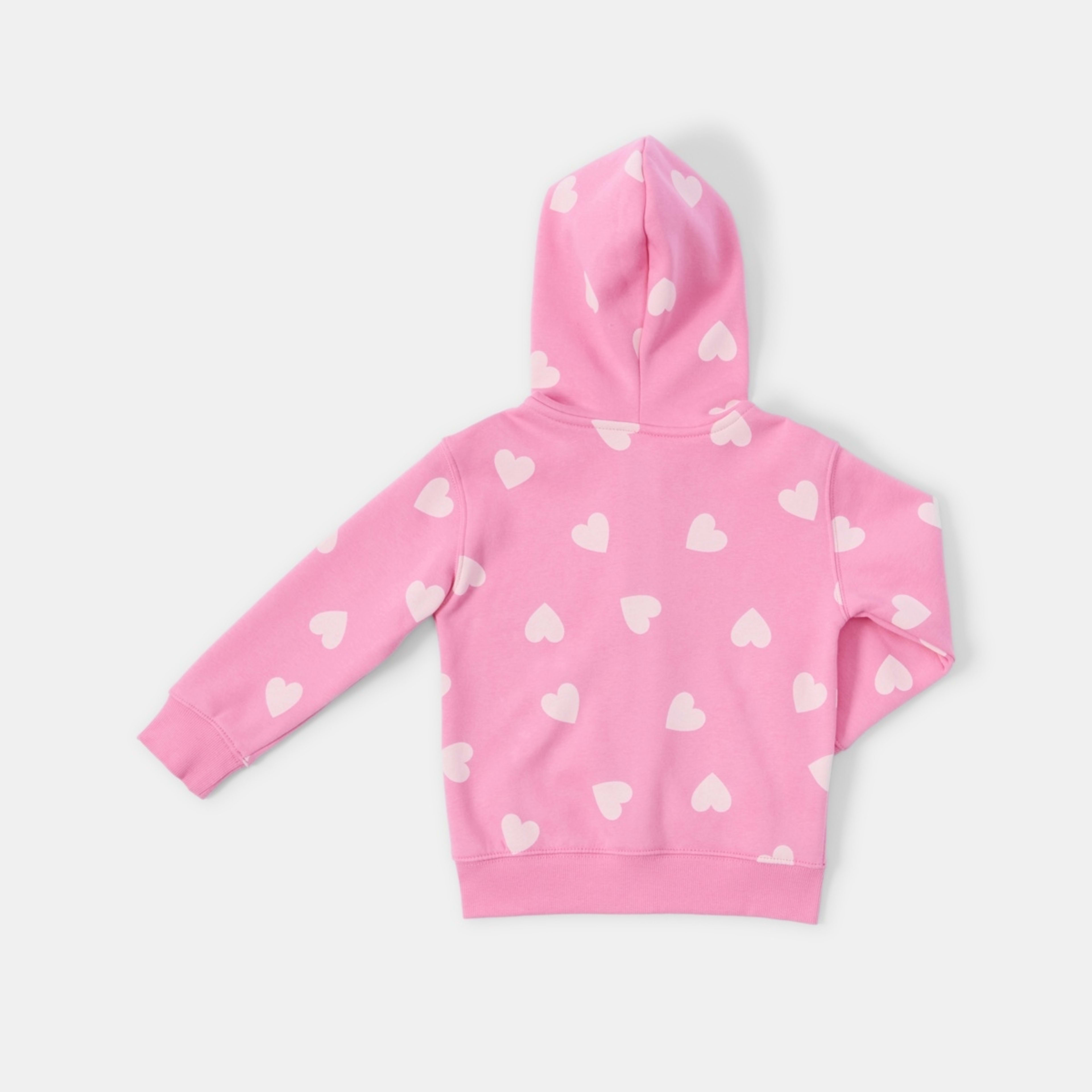10 Zip Through Hoodie Heart Alot Aurora Pink, 10 of 10