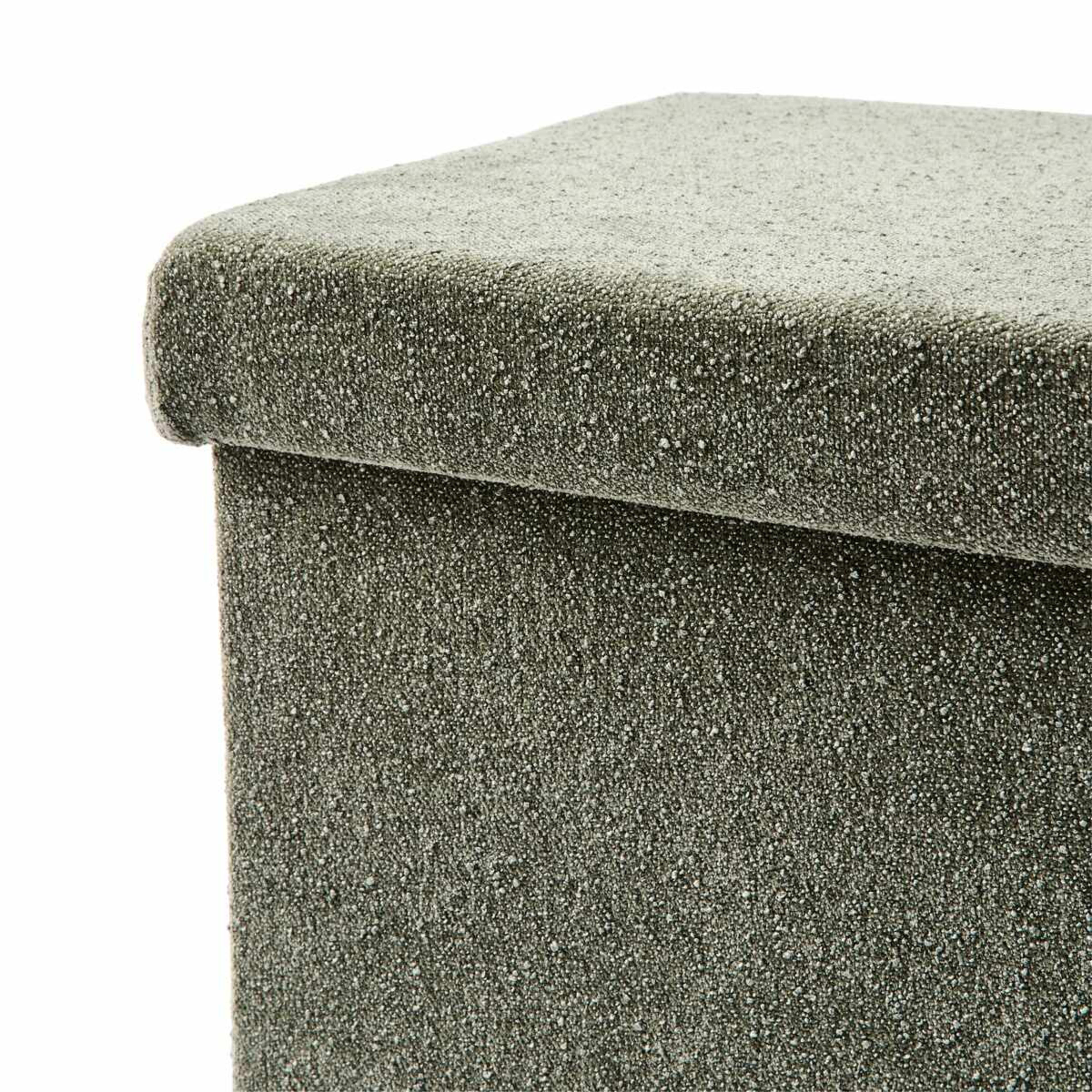 8 Square Storage Ottoman - Green, 8 of 9