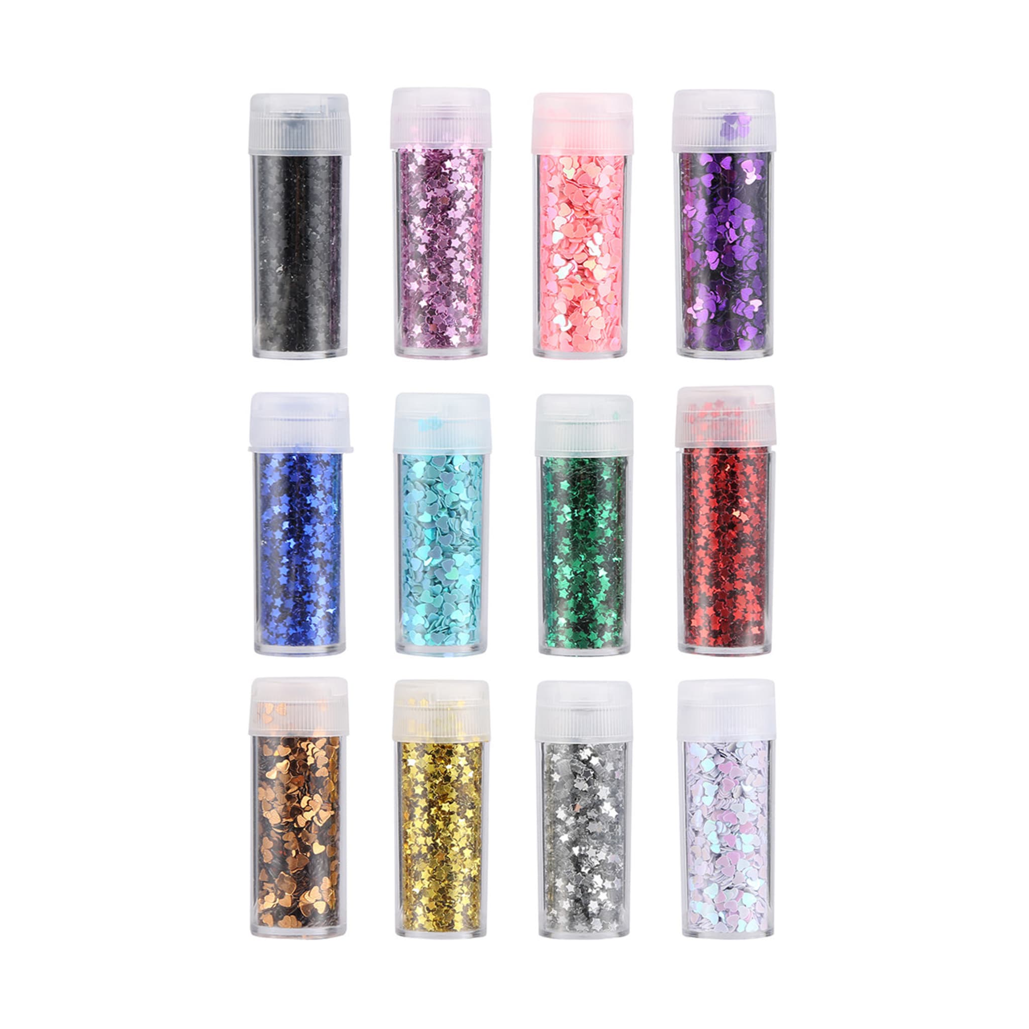 12 Pack Glitter Shakers Kmart