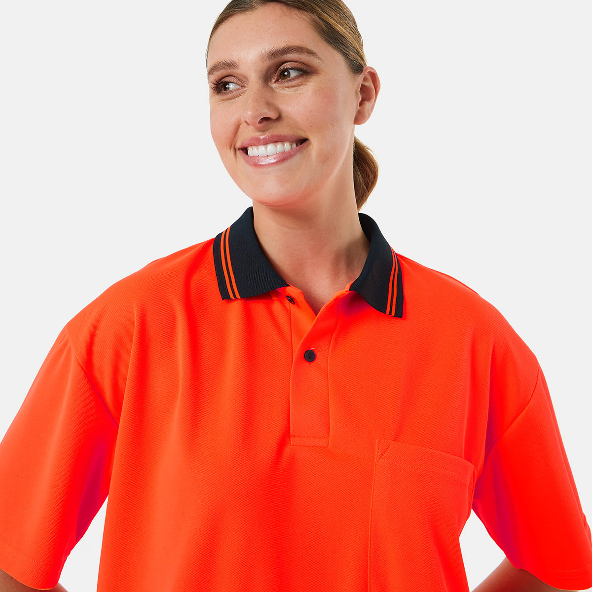 Workwear Short Sleeve Fluorescent Polo Shirt Kmart