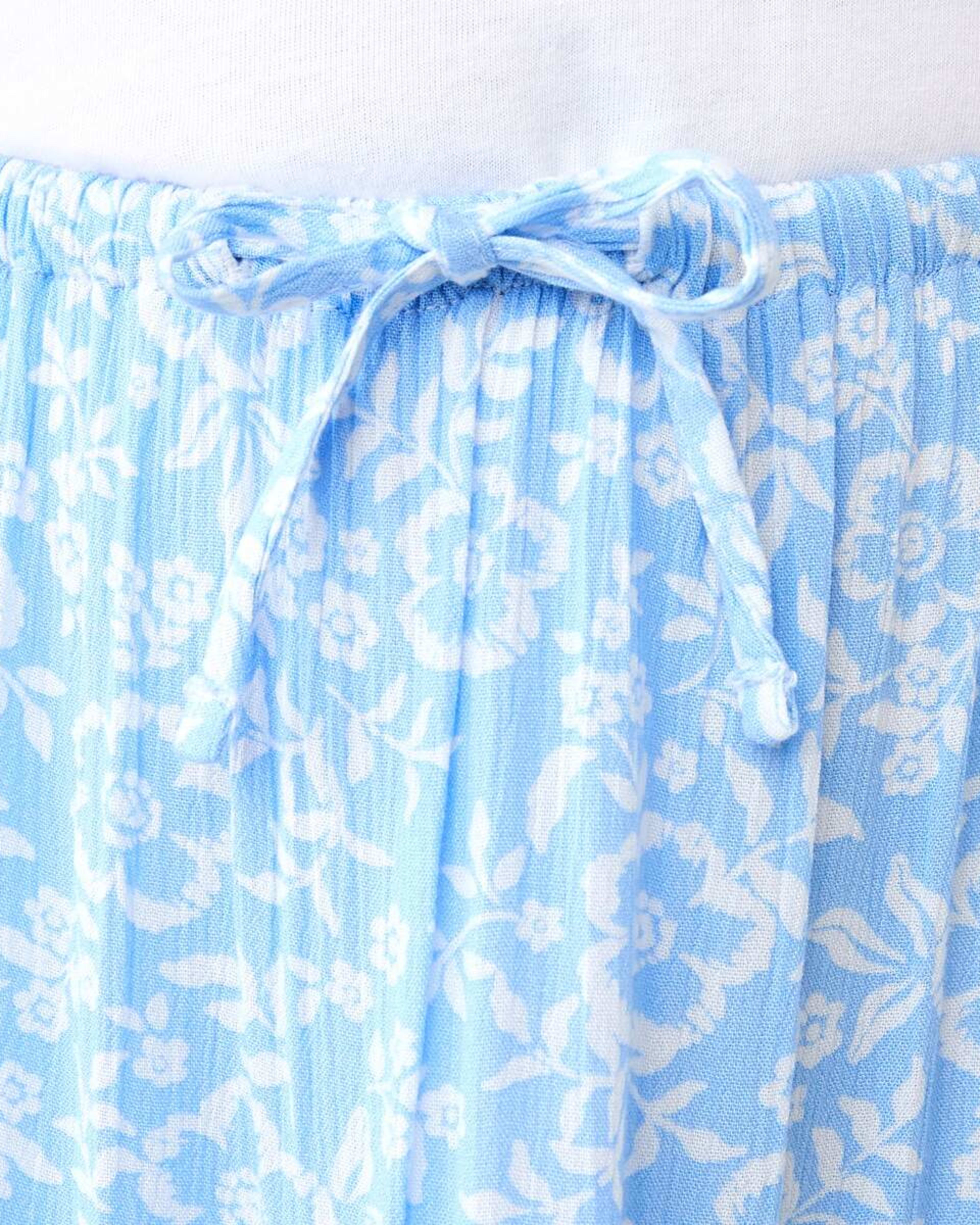 3 Tiered Skirt FLORAL GRACE BELLFLOWER BLUE, 3 of 6