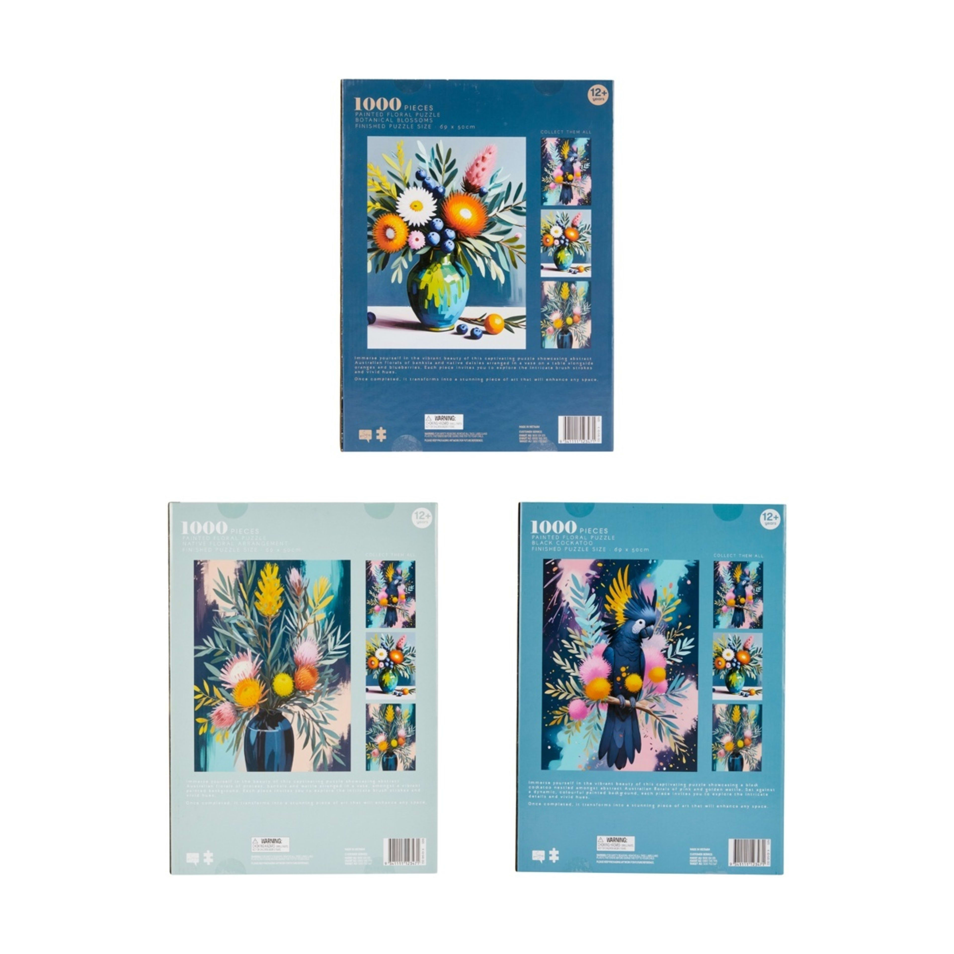 2 1000 Piece Painted Floral Puzzle - Assorted, 2 of 2