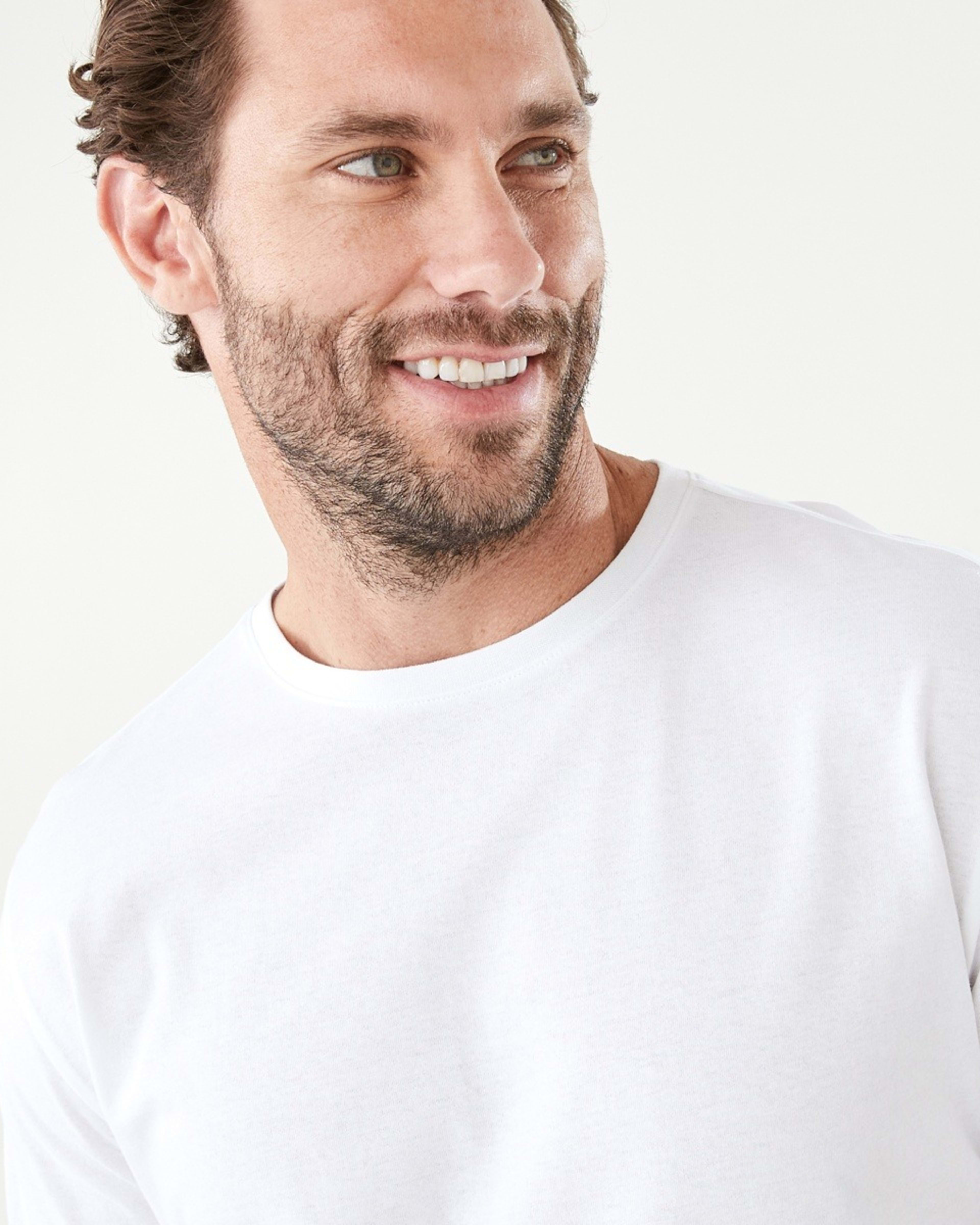 4 Plain Crew Neck T-shirt White, 4 of 7