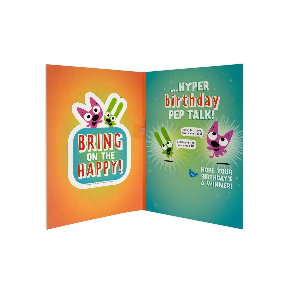 Hallmark Hoops & Yoyo Interactive Birthday Card Super Duper Excited
