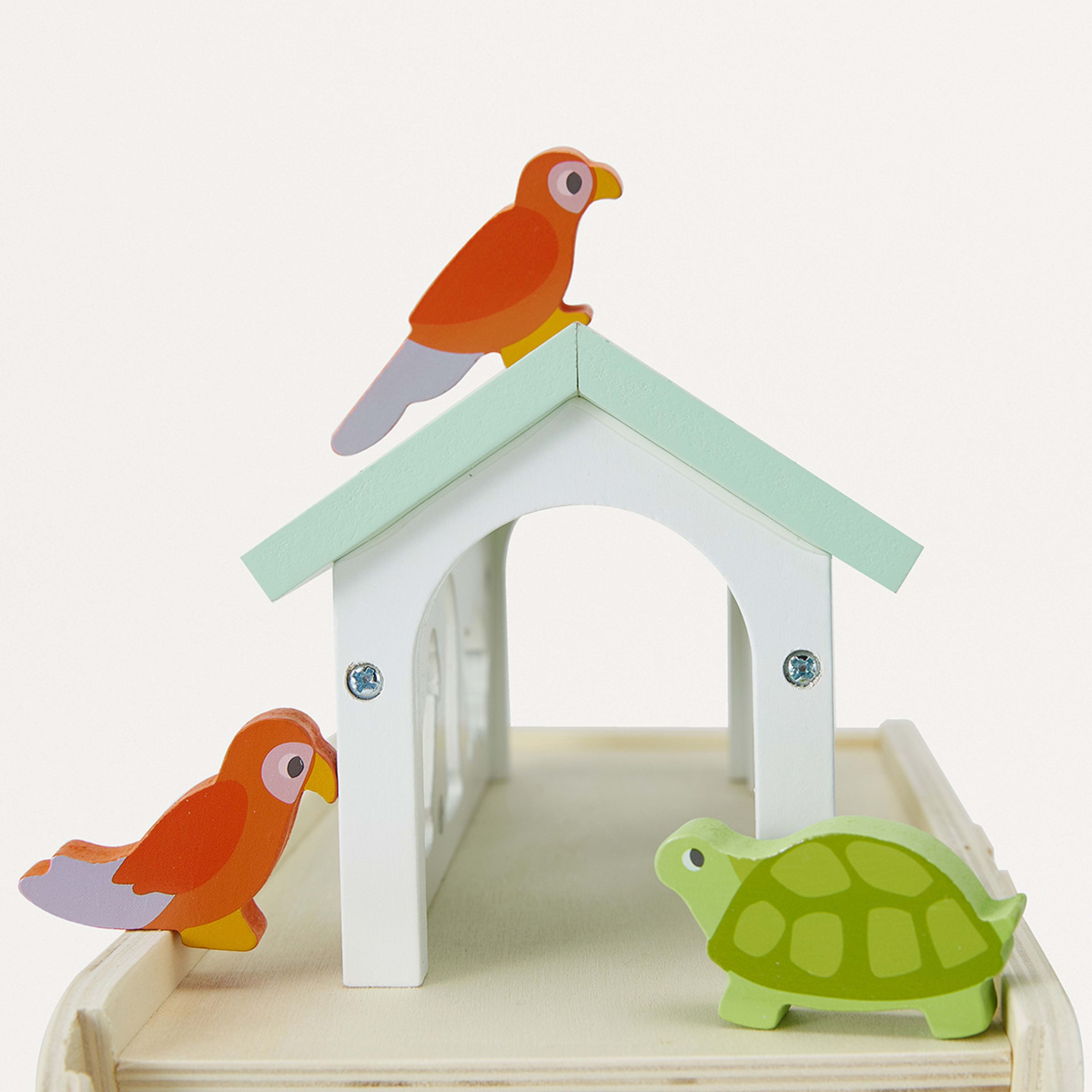 Wooden Animal Boat Kmart