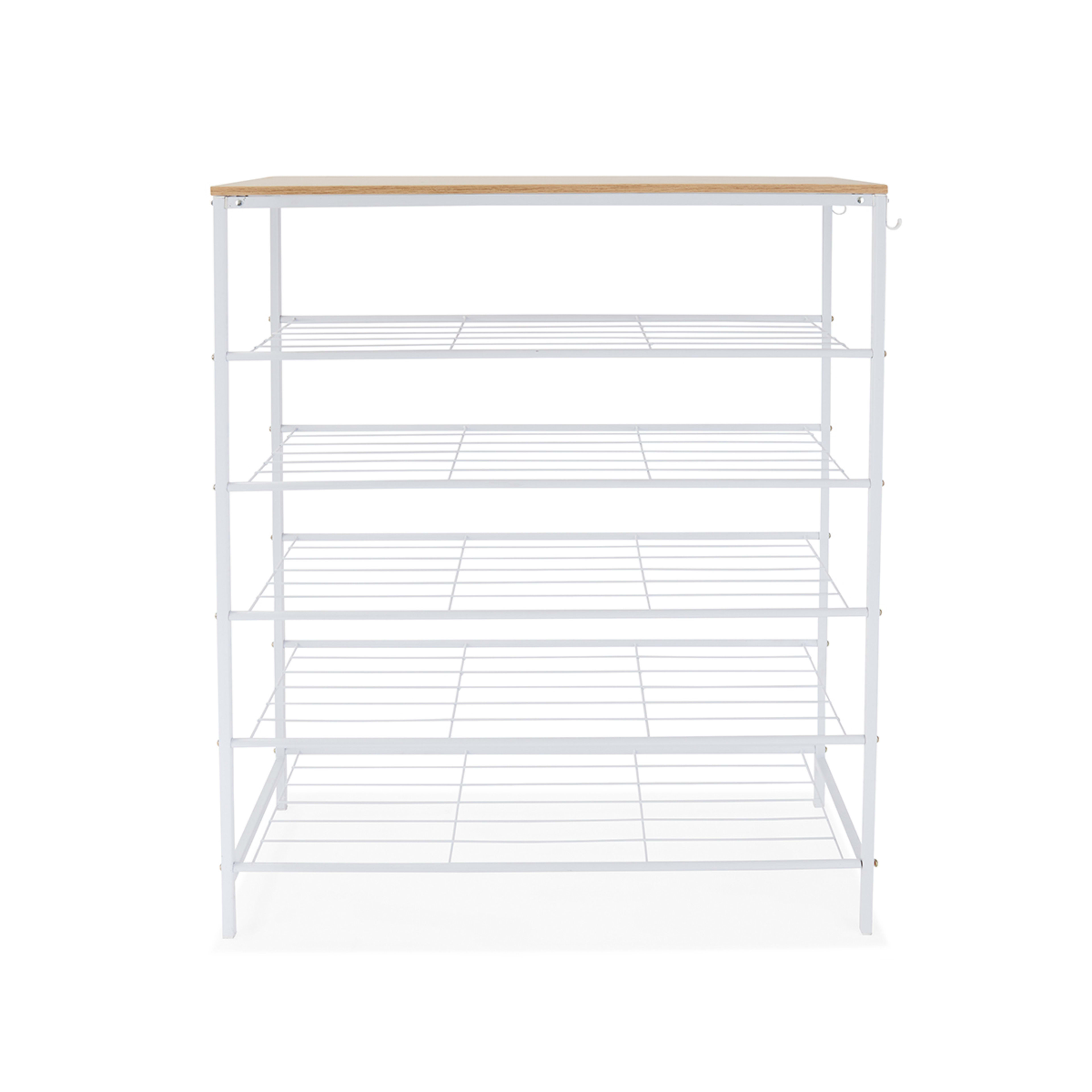 5 Tier Shoe Rack White Kmart