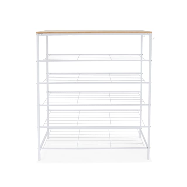 5 Tier Shoe Rack White Kmart