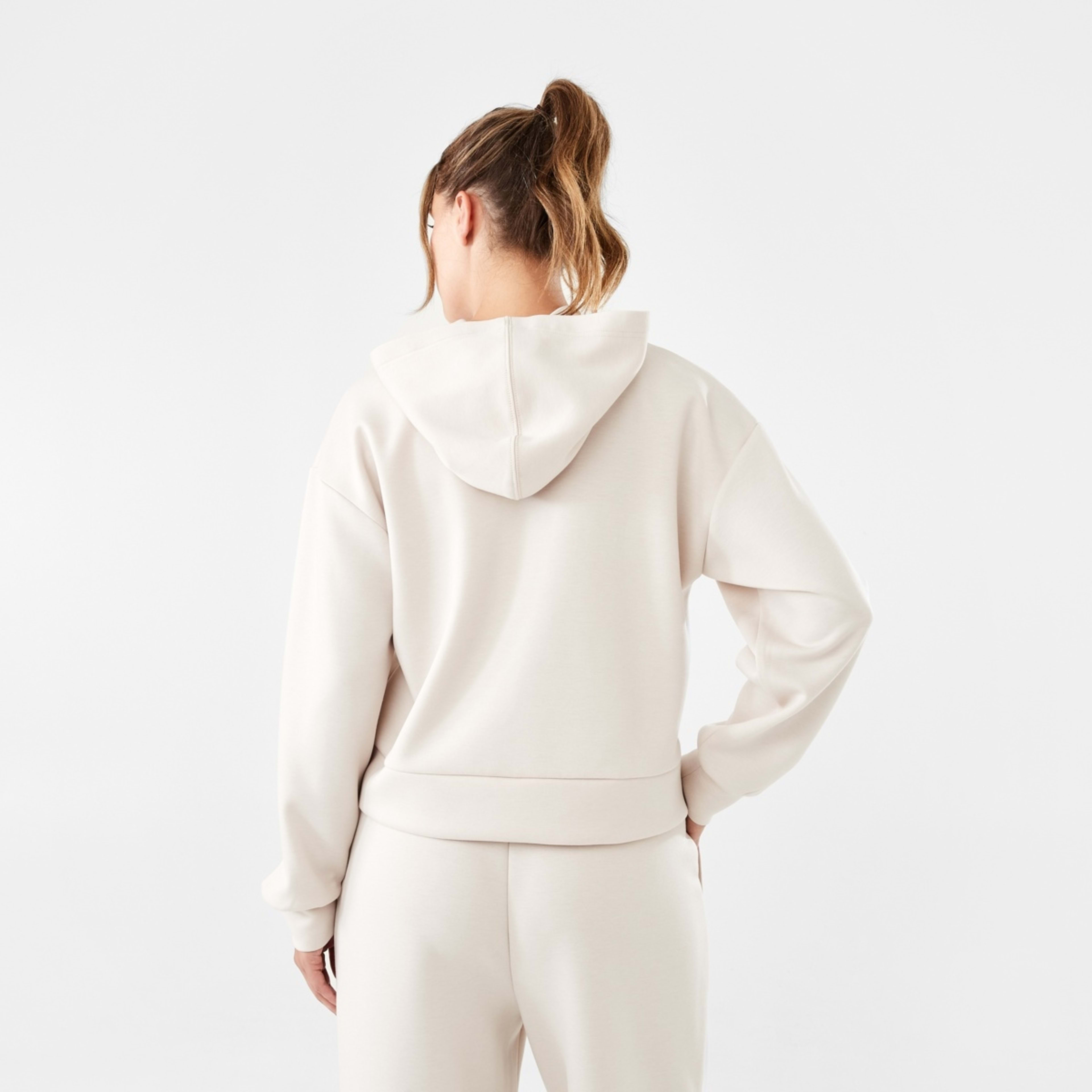 3 Everlast Womens Scuba Hoodie El Simple Cool Beige, 3 of 7