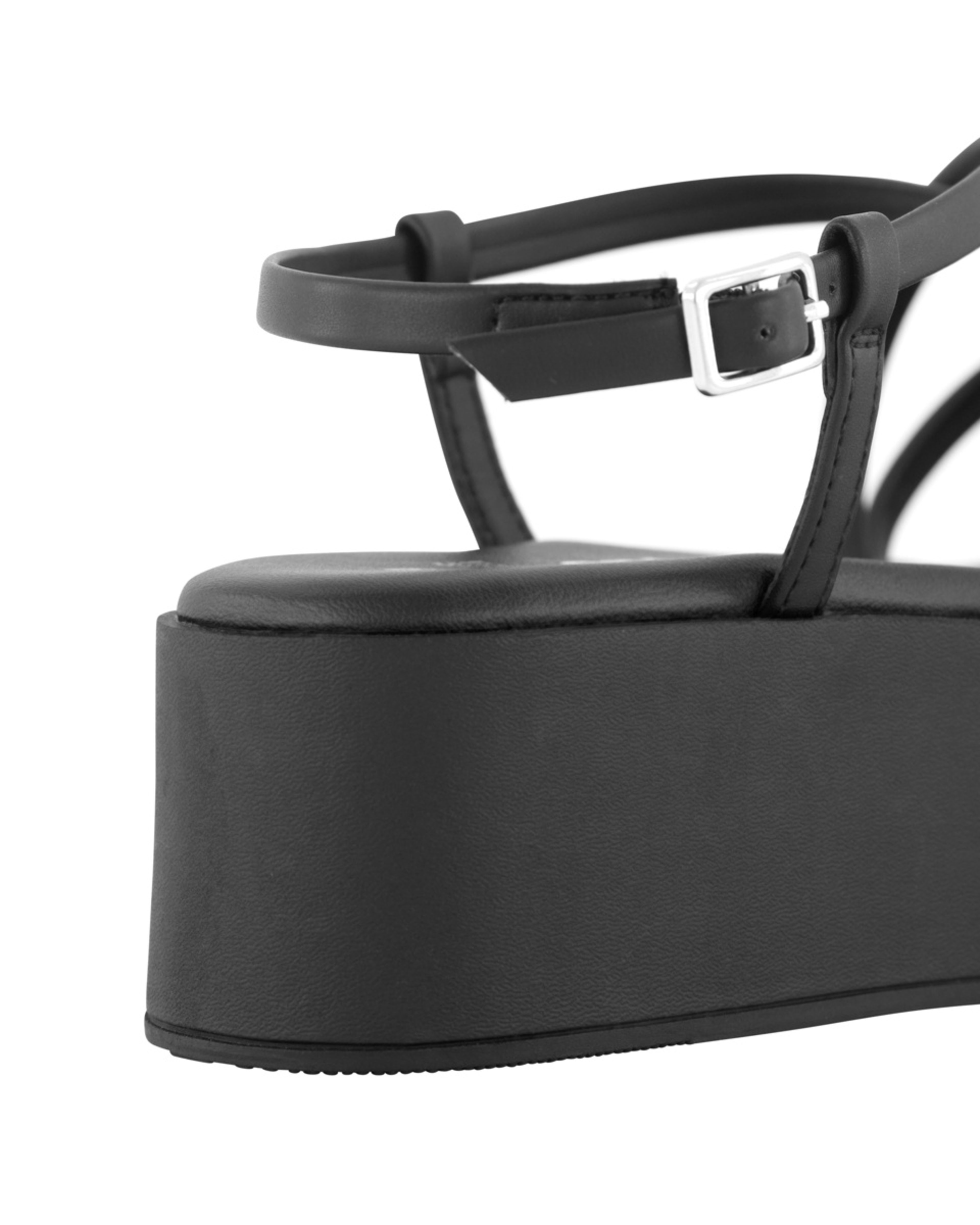 5 Strappy Flatform Heels Black, 5 of 5