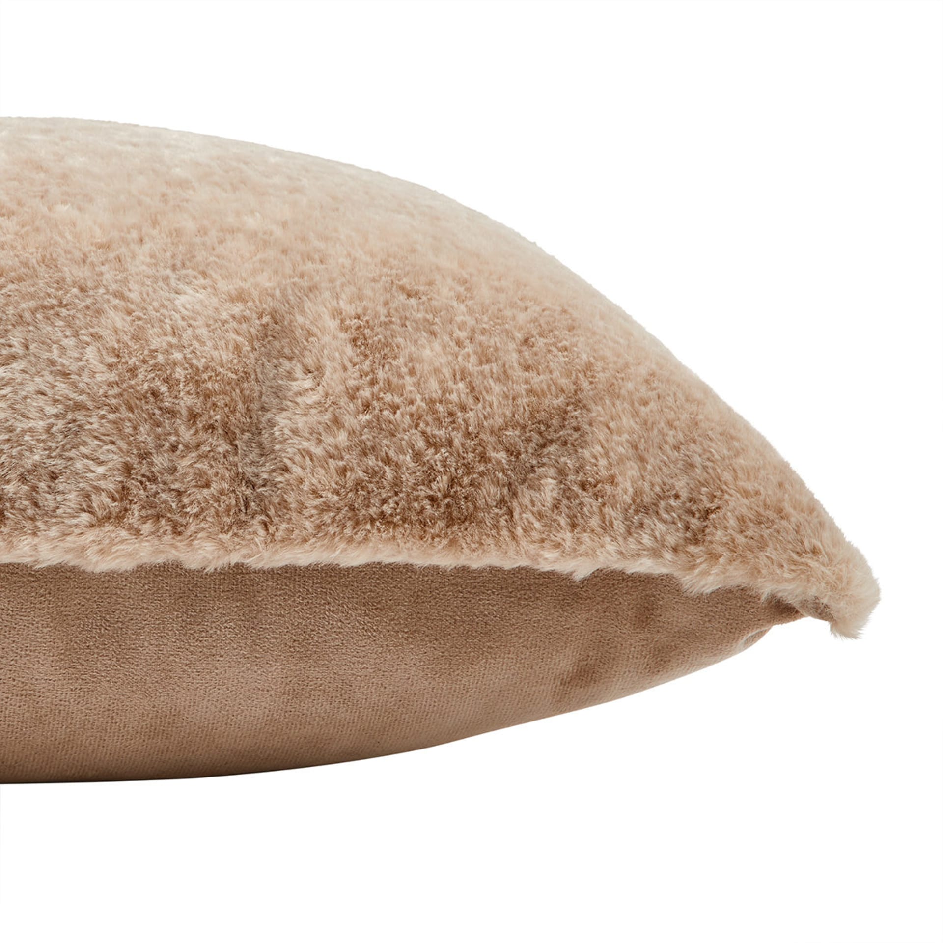 43cm Shearling Cushion Beige Kmart