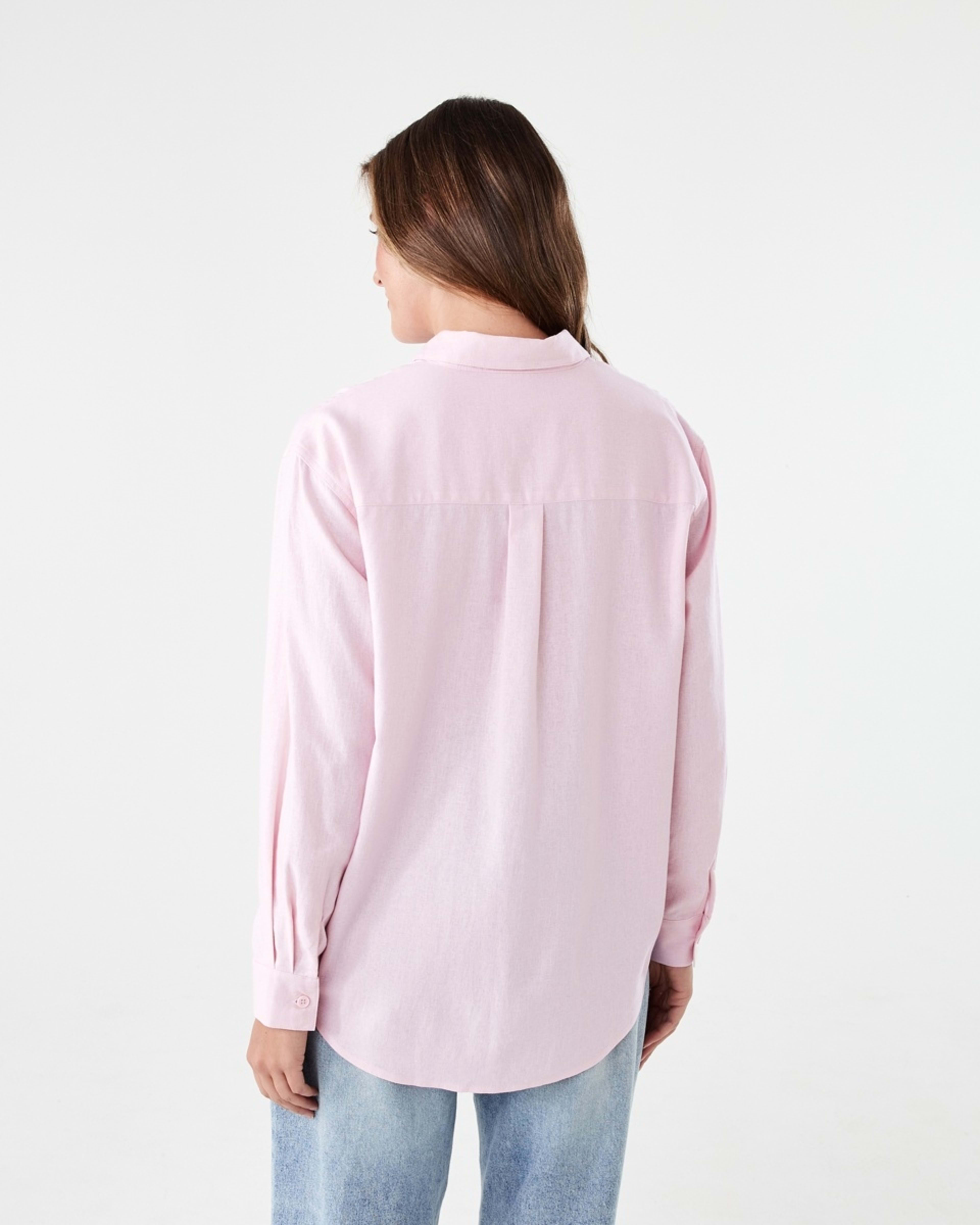 3 Long Sleeve Linen Blend Shirt SOFT BLOSSOM, 3 of 6