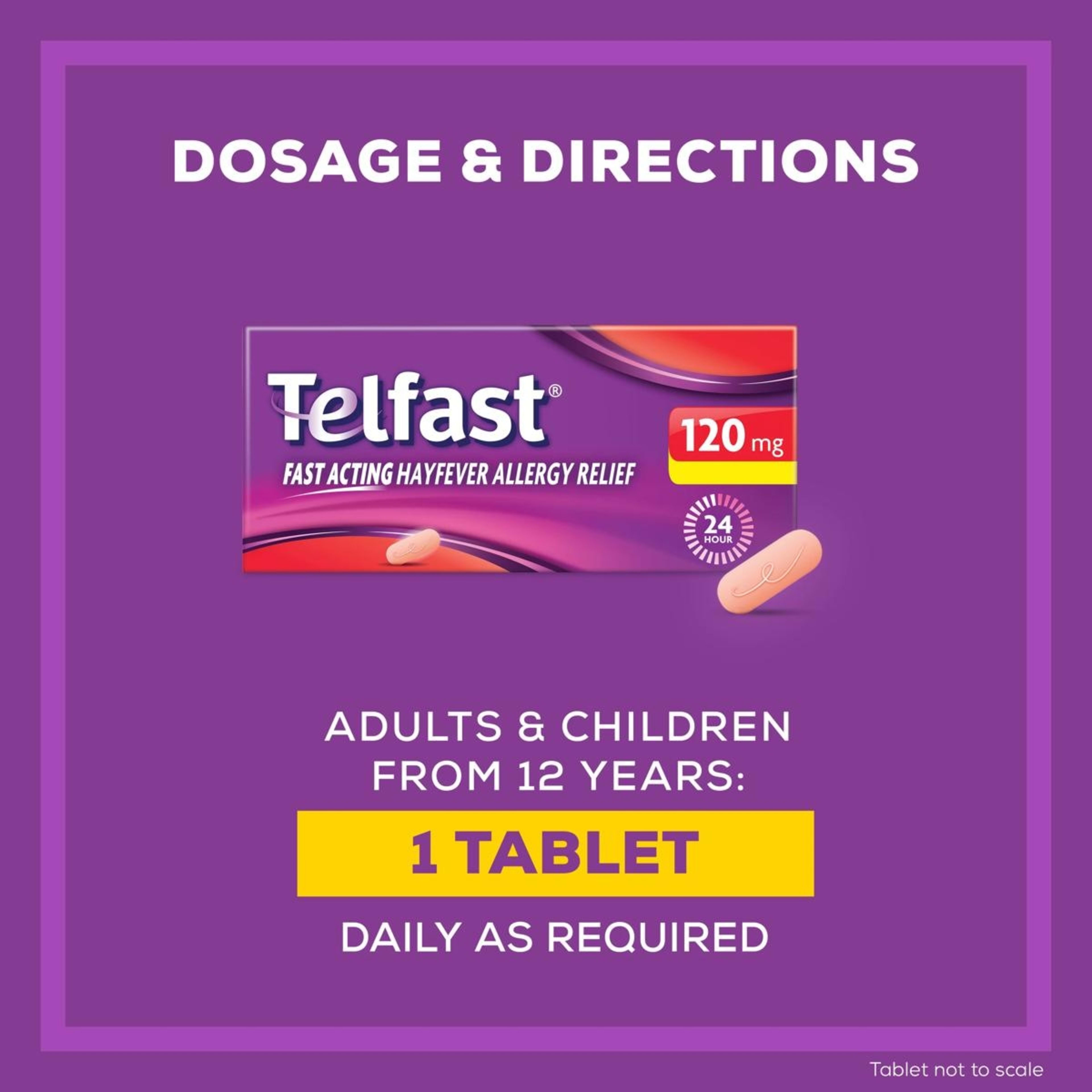 8 10 Pack Telfast Fexofenadine Hydrochloride 120mg Tablets, 8 of 10