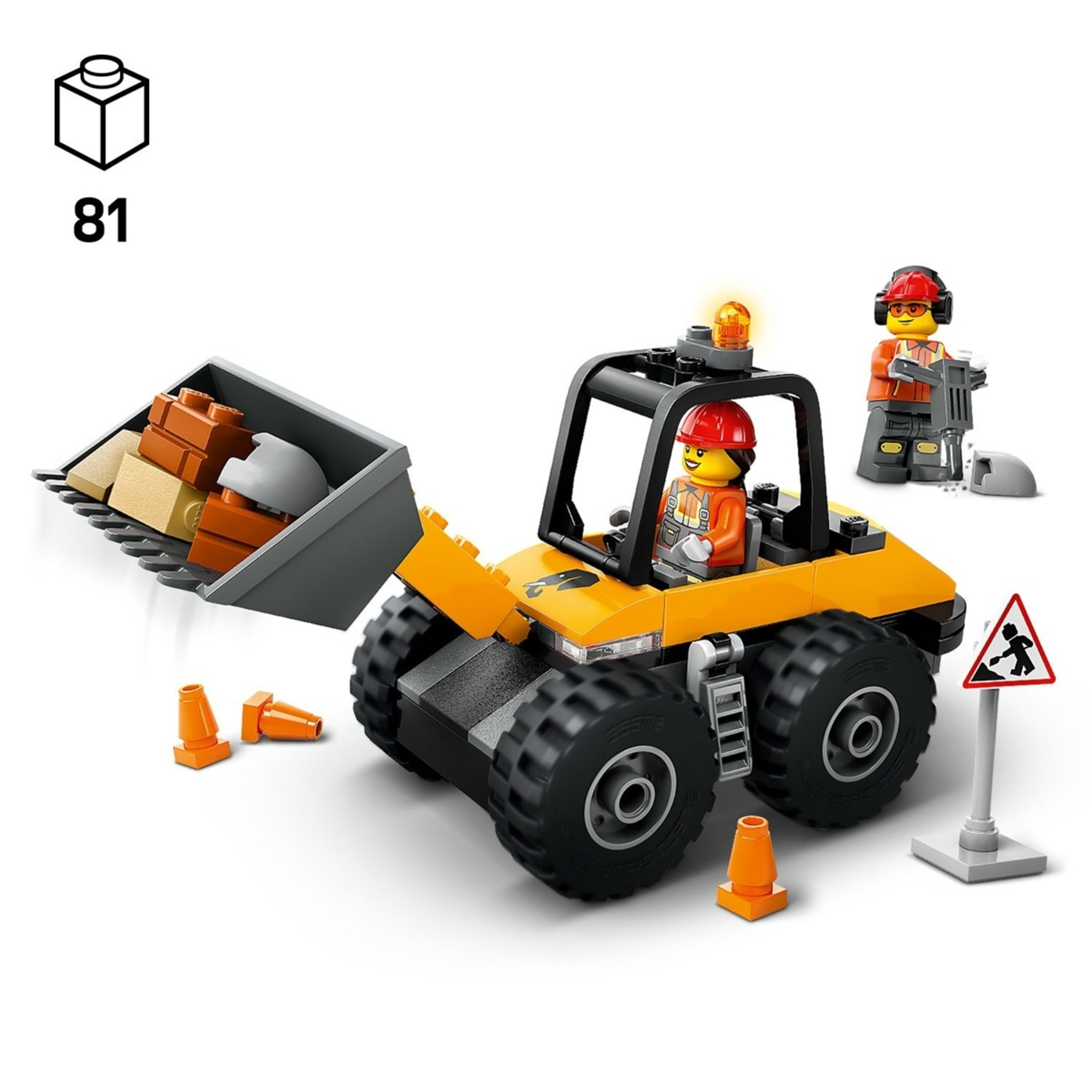 4 LEGO City Yellow Construction Wheel Loader 60450, 4 of 10