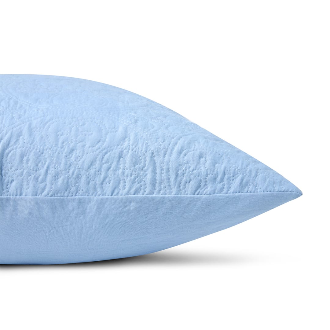 Aria European Pillowcase Blue Kmart