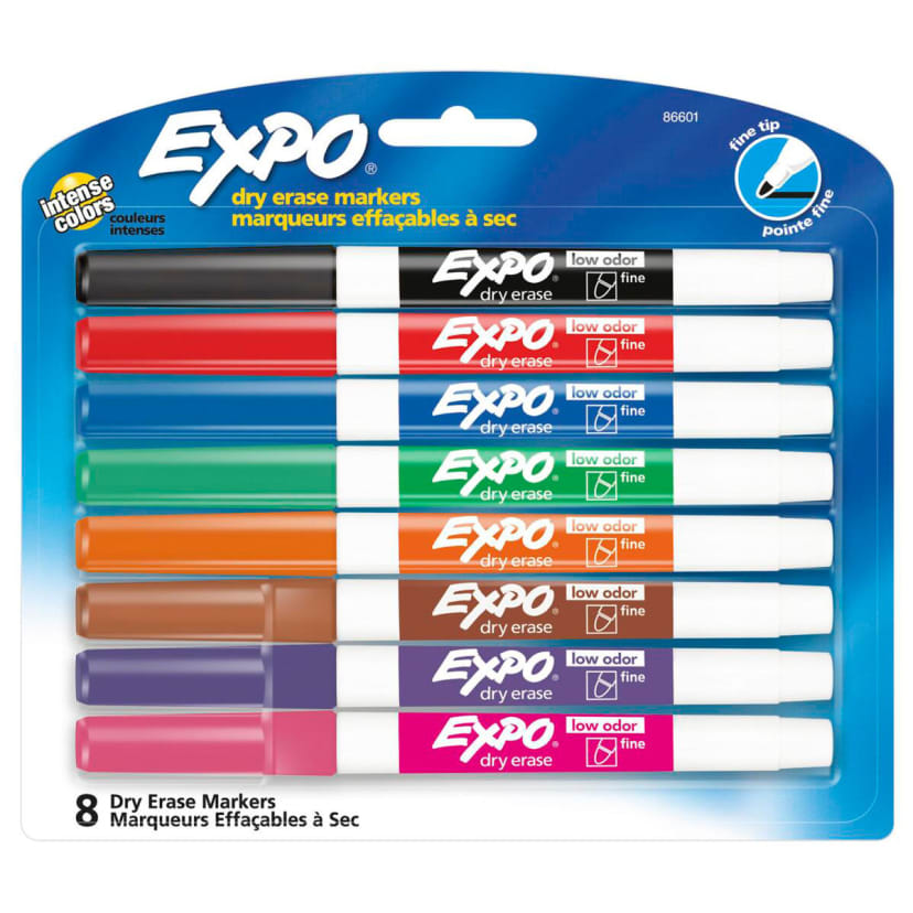 8 Pack Expo Dry Erase Fine Tip Marker Kmart