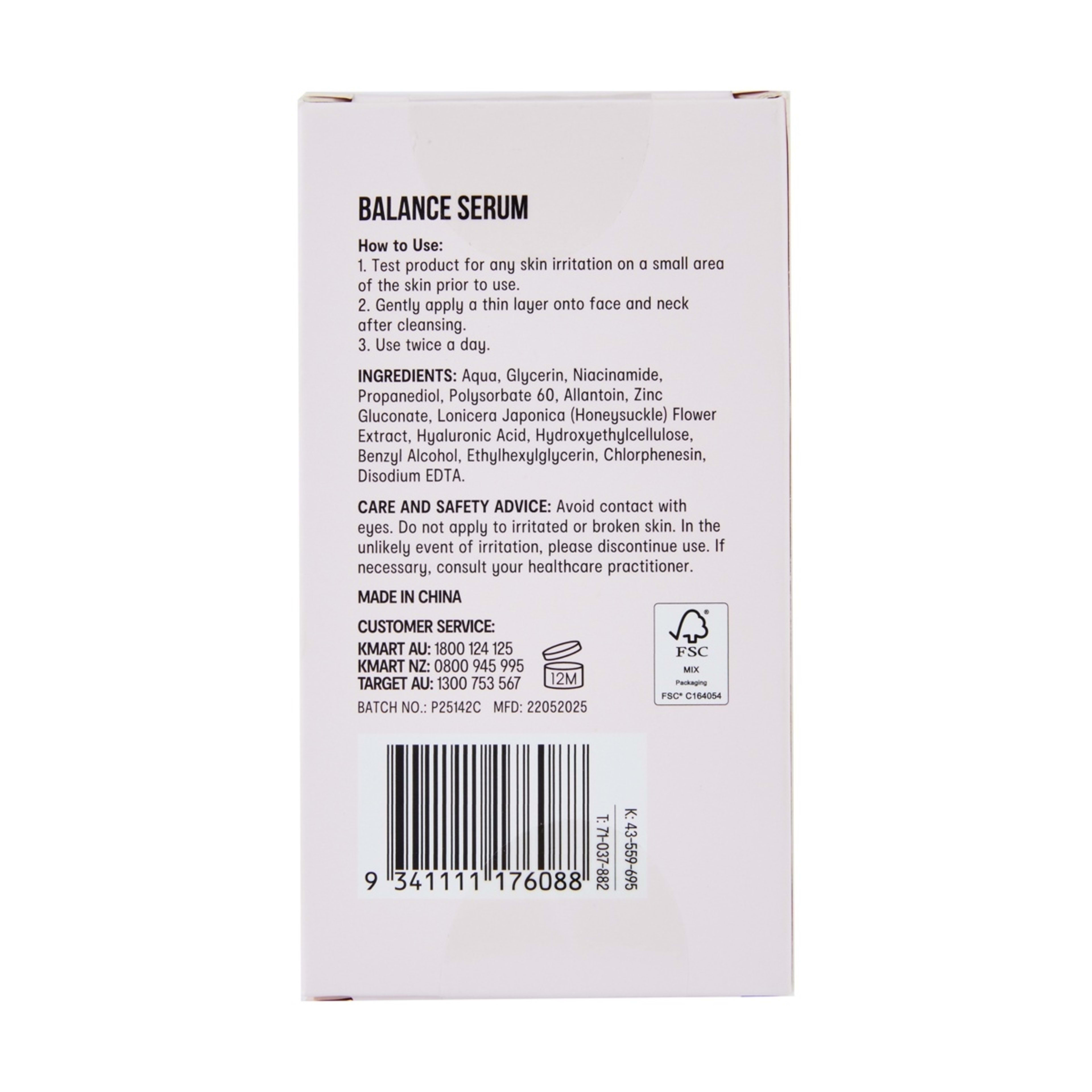 4 OXX Skincare Balance Serum 25ml - Niacinamide and Zinc, 4 of 4