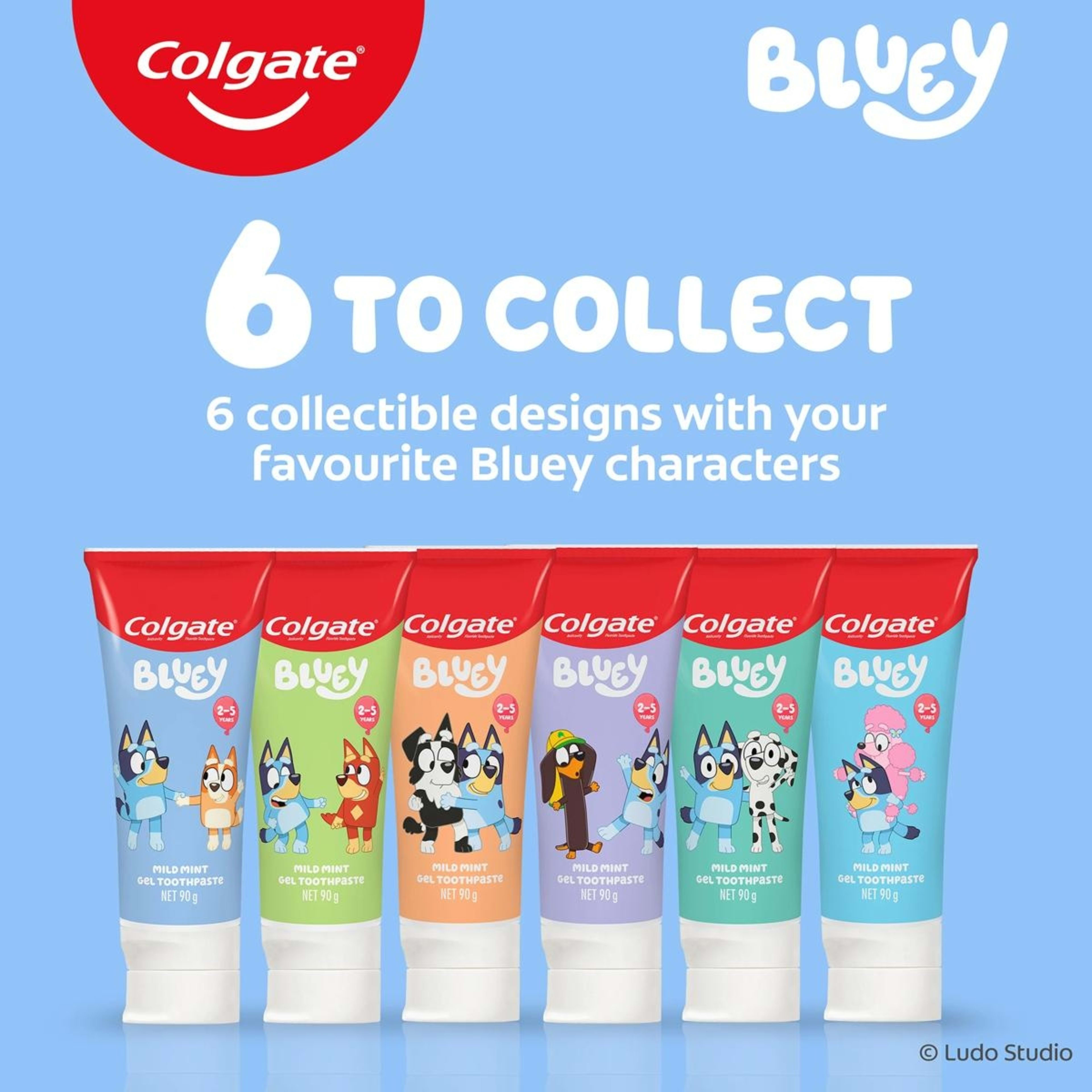 3 Colgate Junior Bluey Mild Mint Gel Toothpaste, 3 of 10