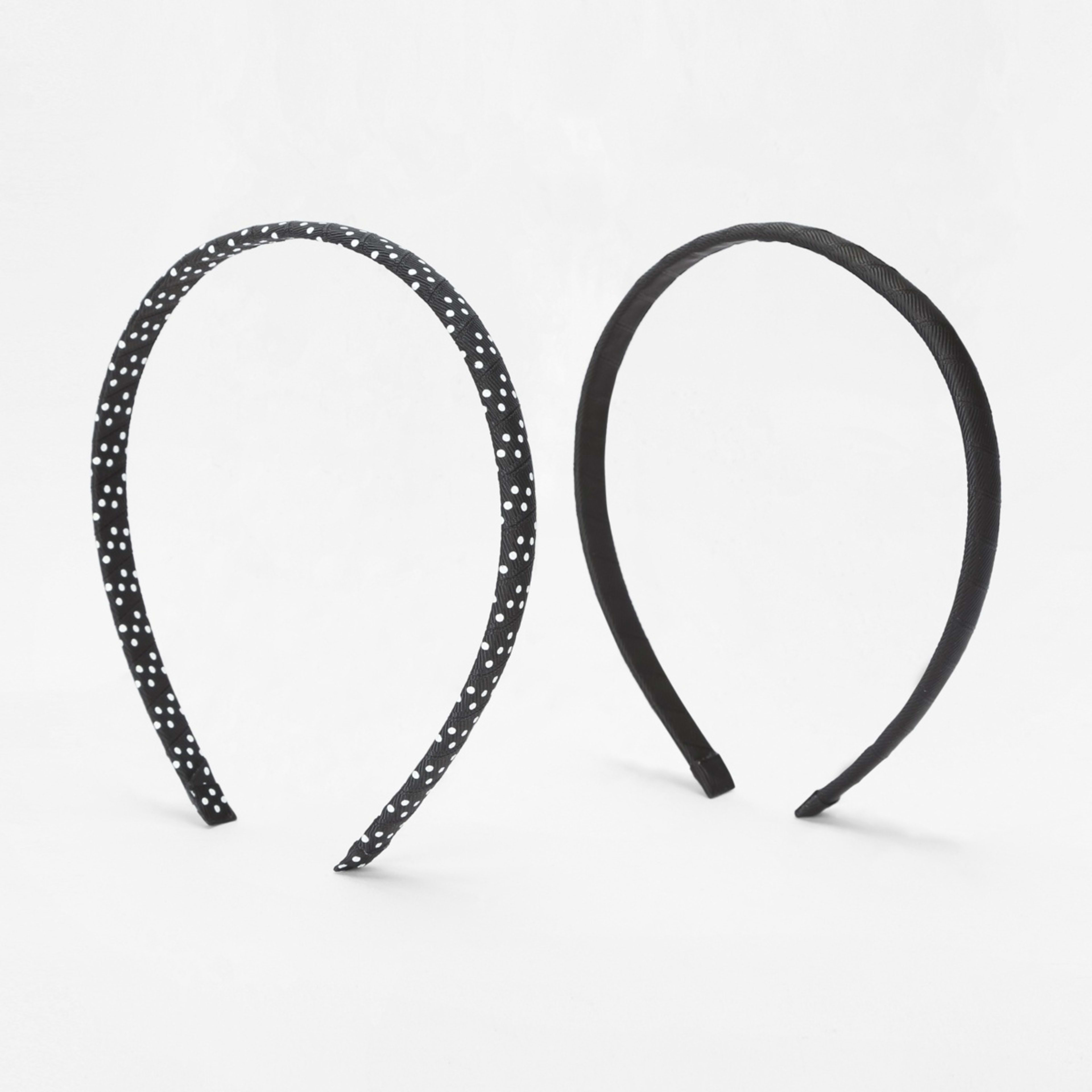1 2 Pack Back to School Headbands - Black