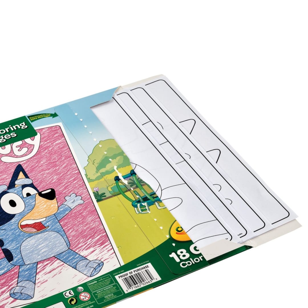 Crayola Bluey 18 Giant Coloring Pages Kmart