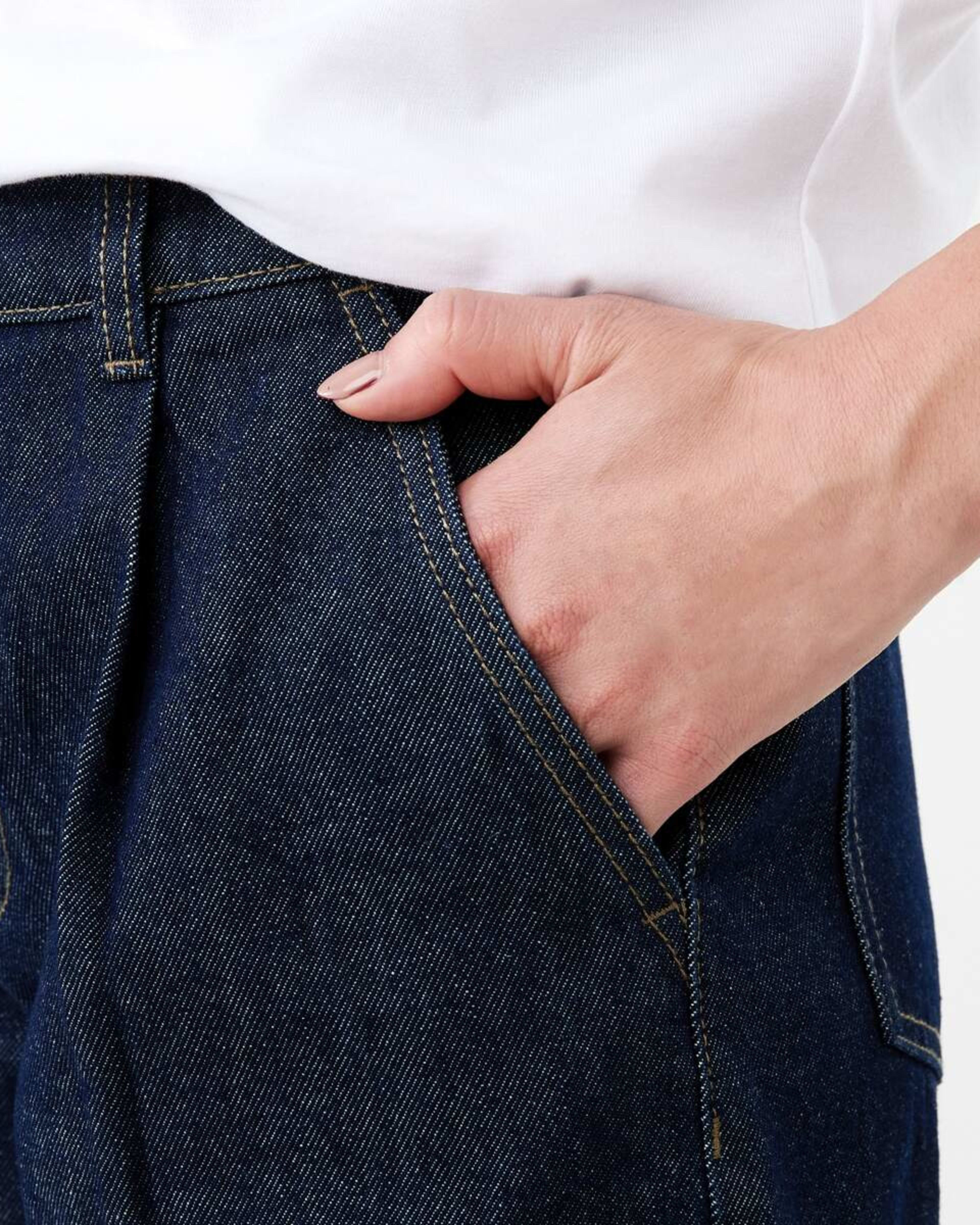 5 Pleat Front Jeans INDIGO, 5 of 6