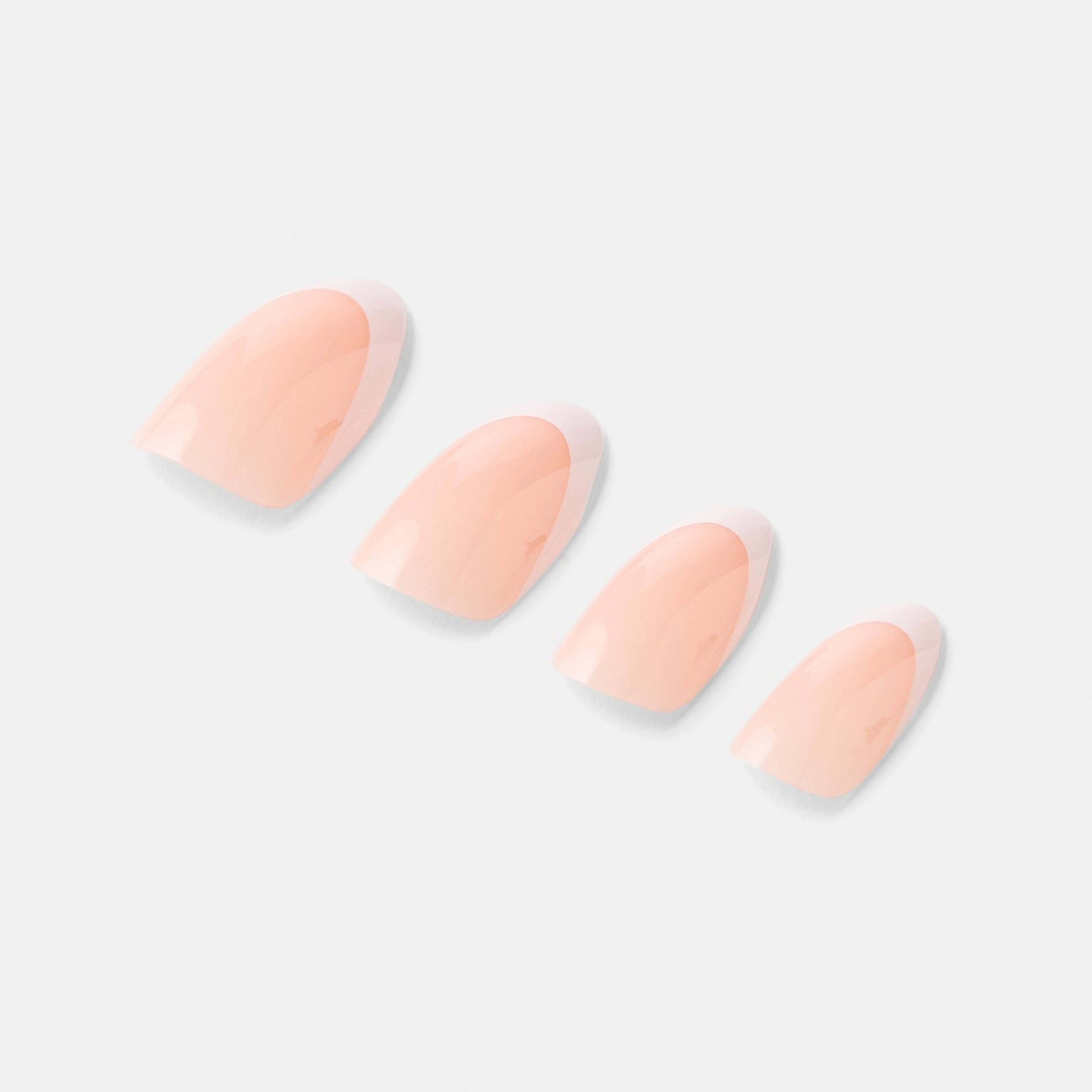 5 OXX Cosmetics 24 Pack Artificial Nails with Adhesive - Stiletto Shape, French Tip, 5 of 5