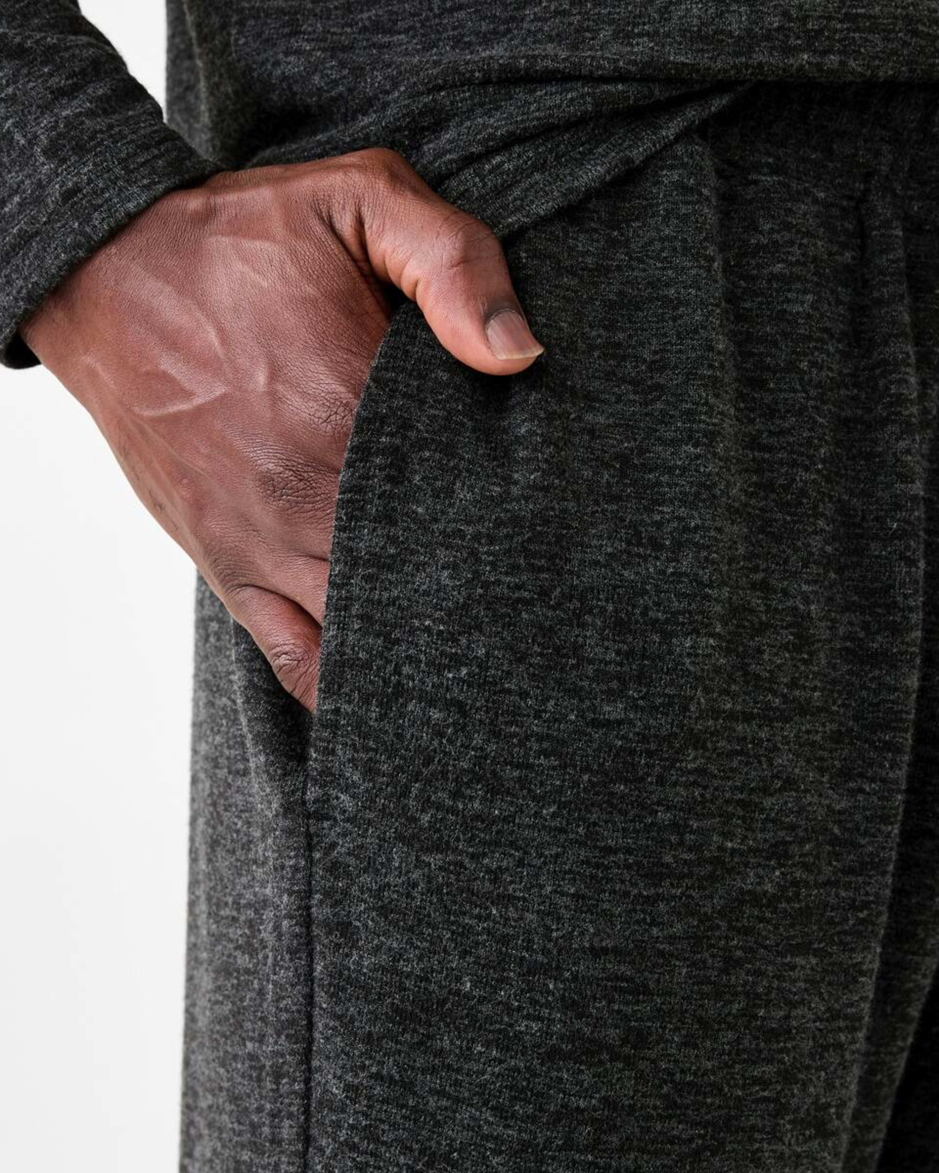 5 Brushed Slim Pants Blk Marle, 5 of 6
