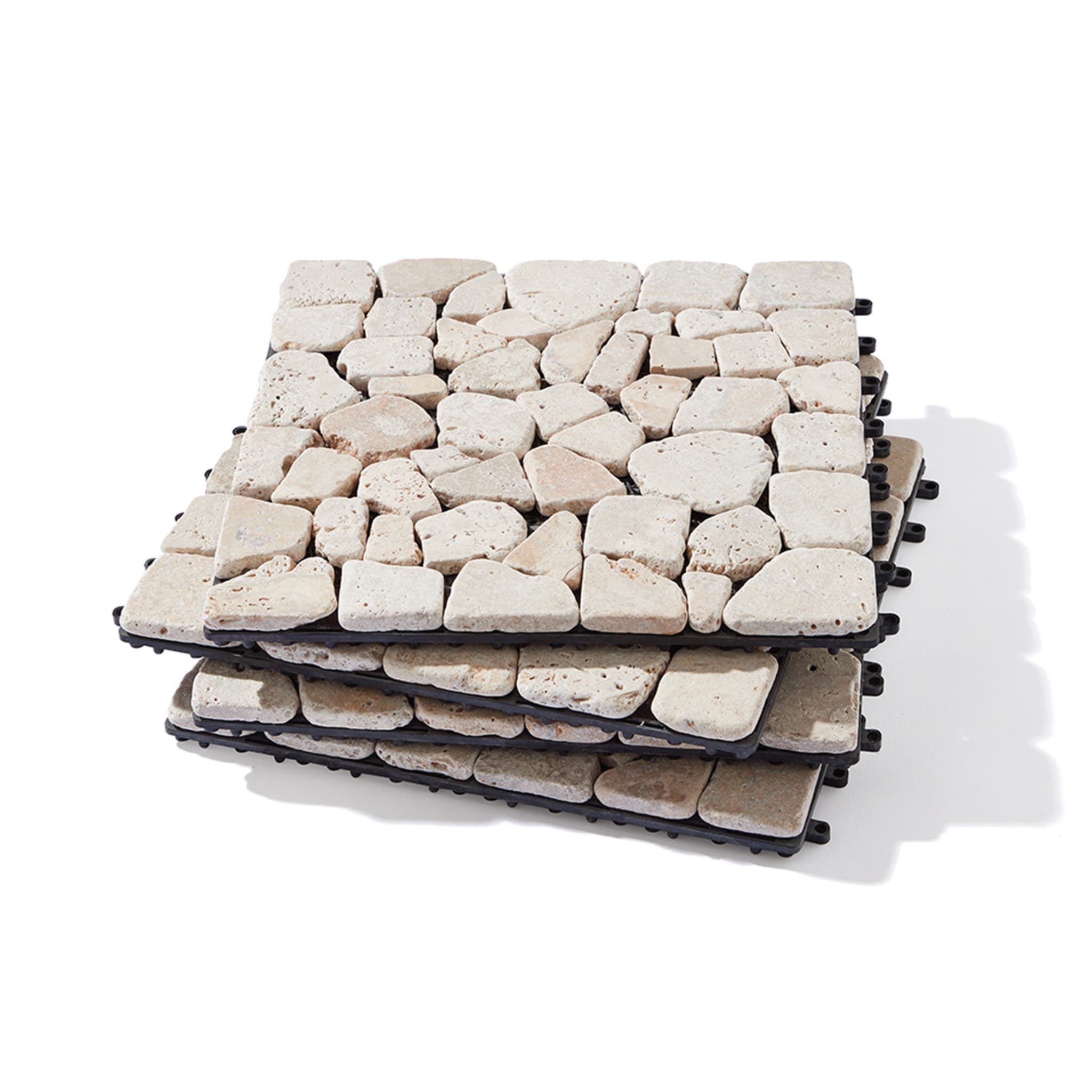 4 Pack Light Stone Decking Tiles Kmart