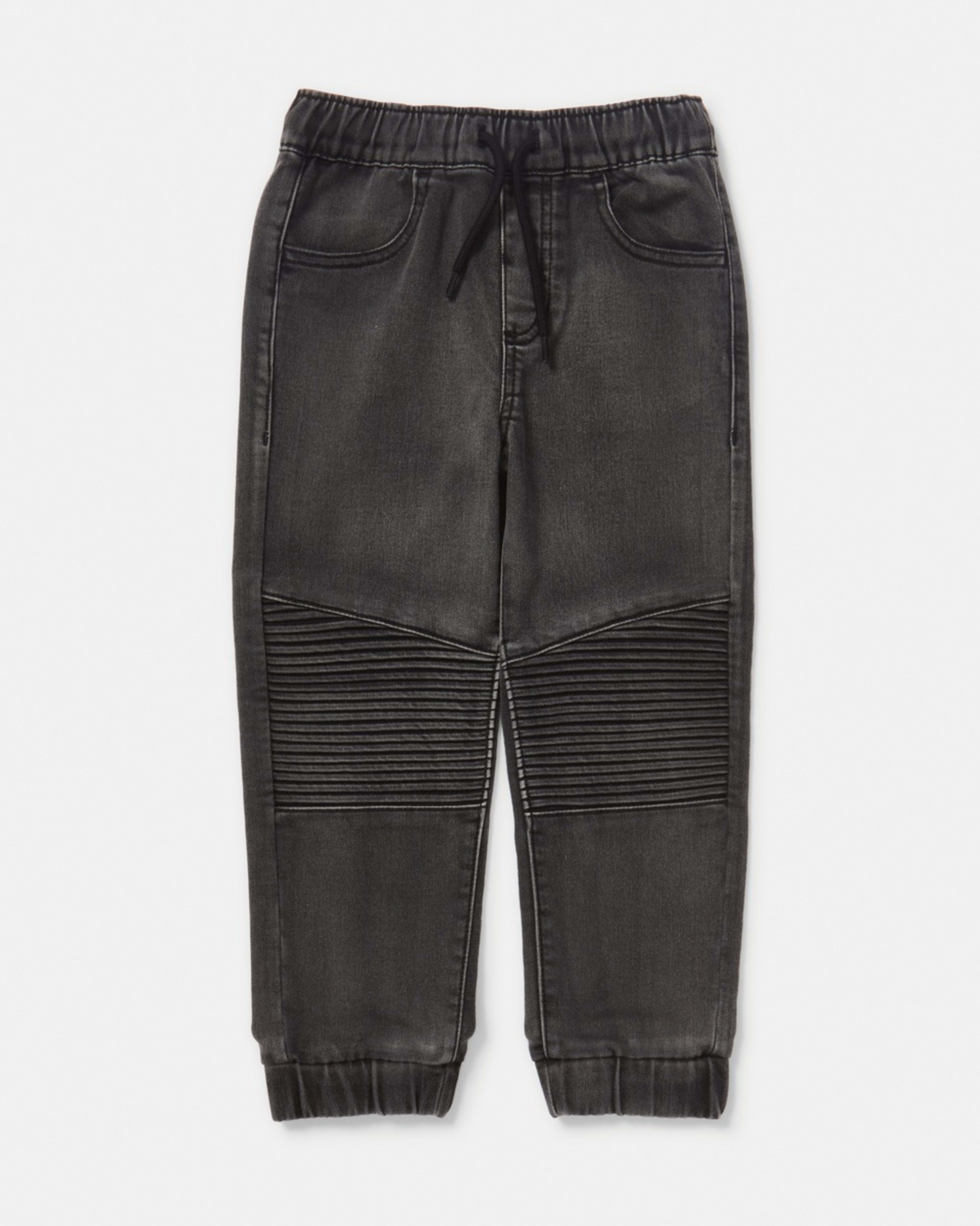 8 Moto Denim Jeans Black Light Wash, 8 of 9