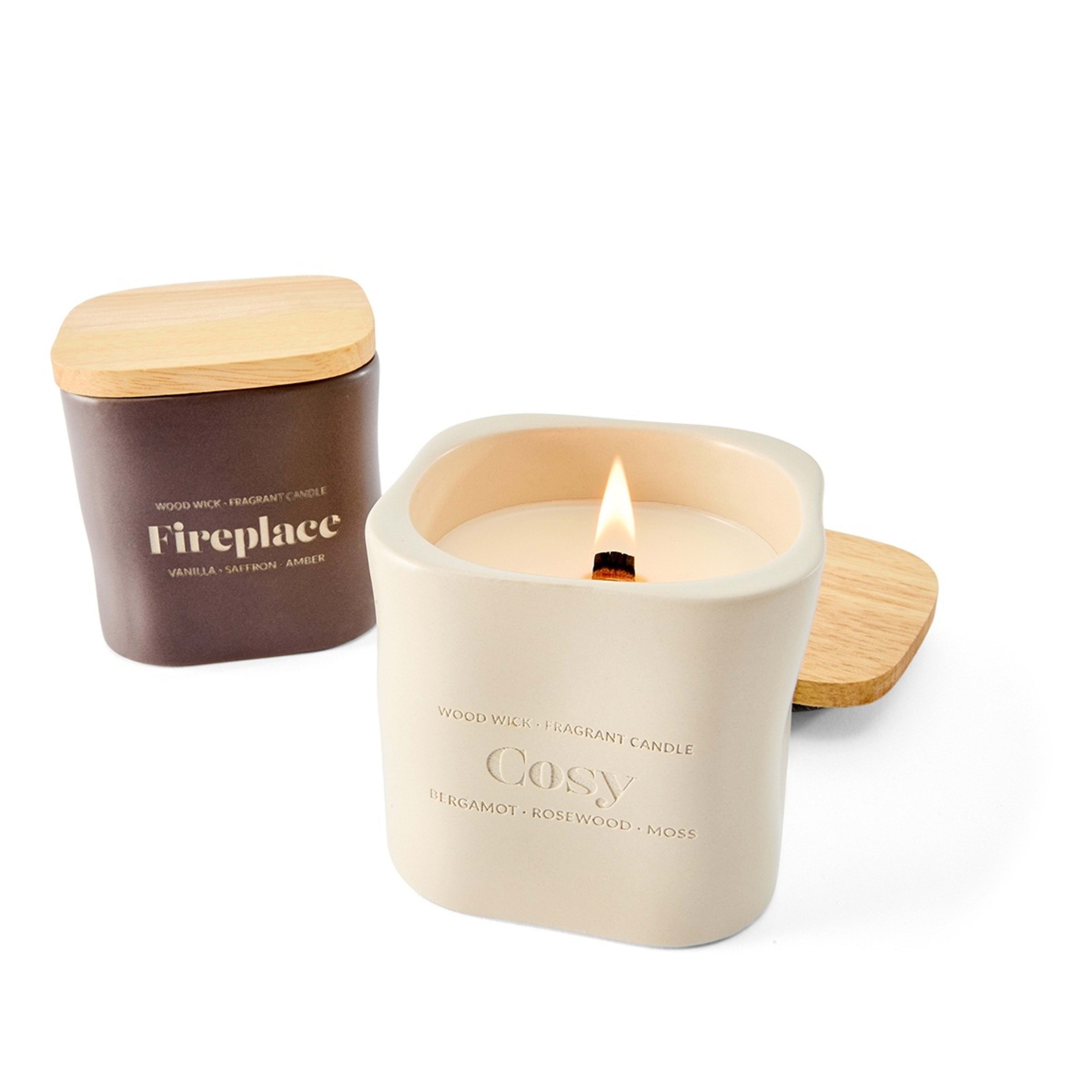 7 Cosy Wood Lid Fragrant Candle, 7 of 7