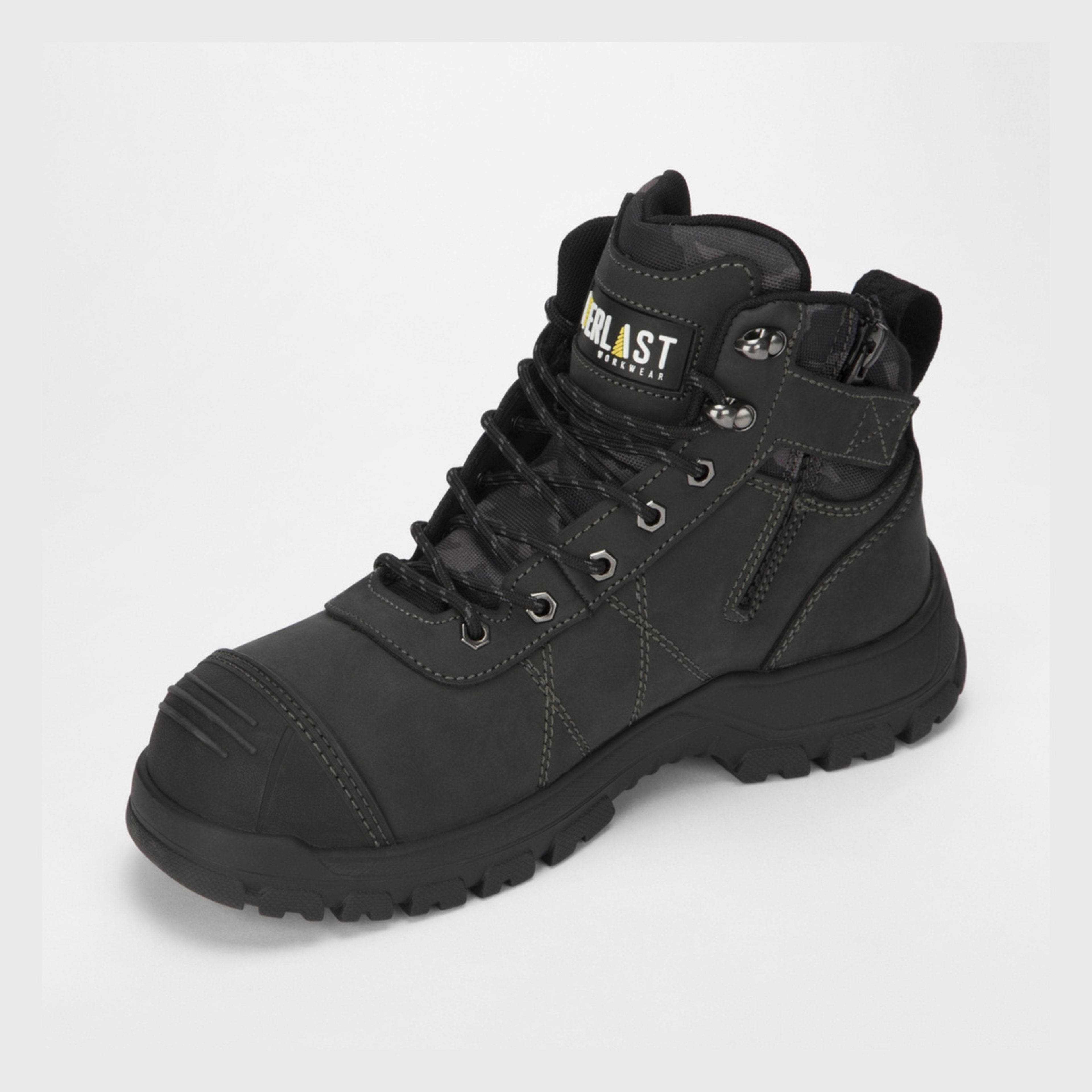 3 Everlast Mens Workwear Workboots Black Camo, 3 of 5