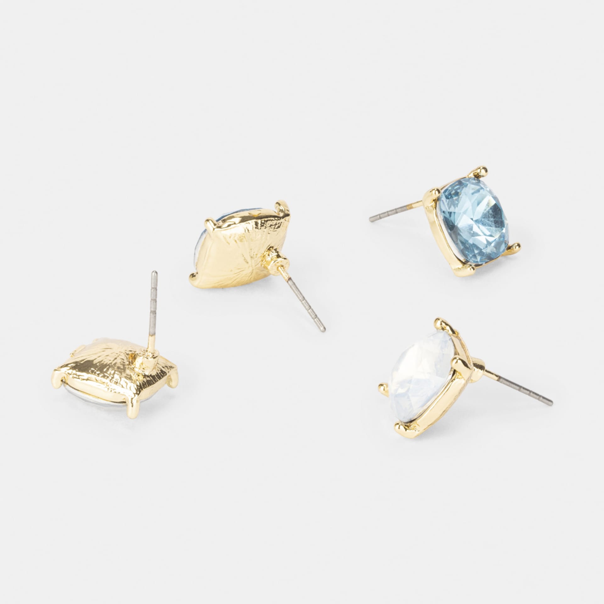 2 Pack Large Marble Fleck Stud Earrings Kmart